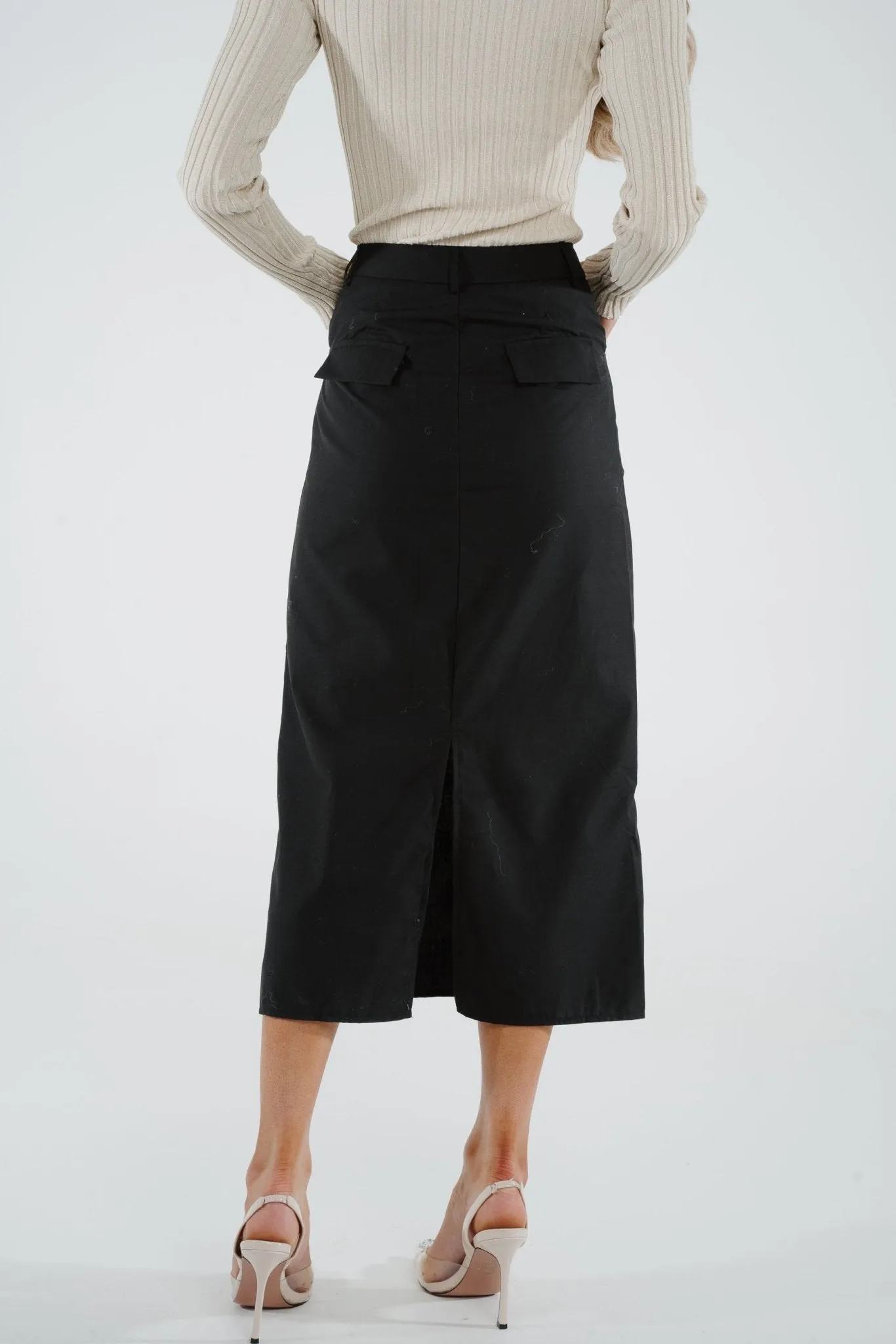 Elsa Midi Skirt In Black