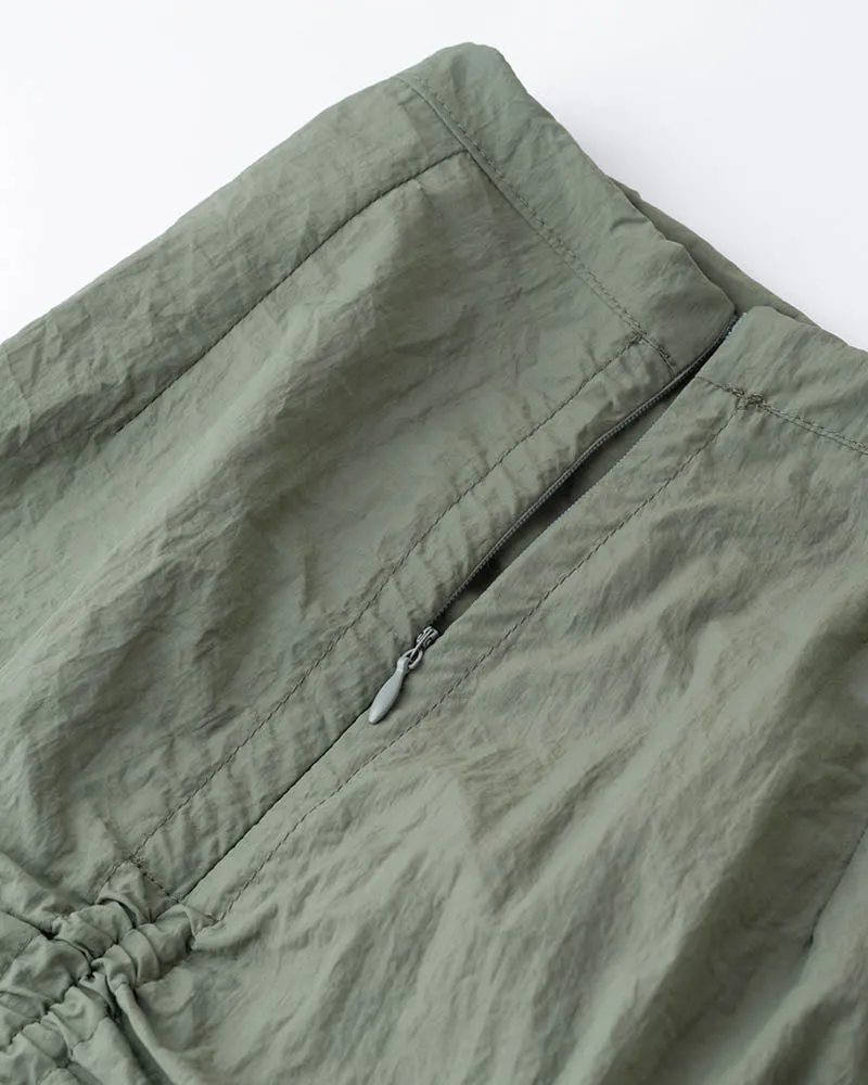 Emerald Dust High Waisted Cargo Skirt