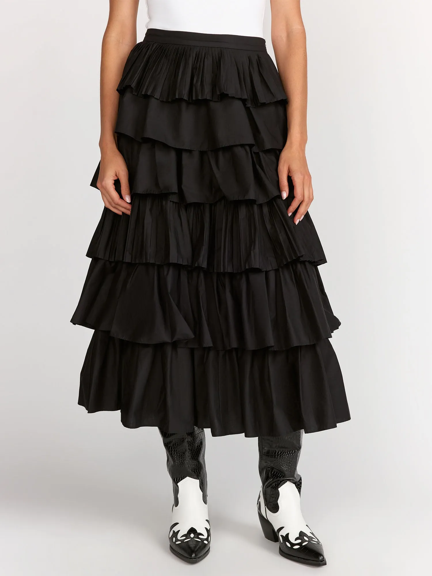 English Factory Pleated Maxi Skirt - Brands We Love