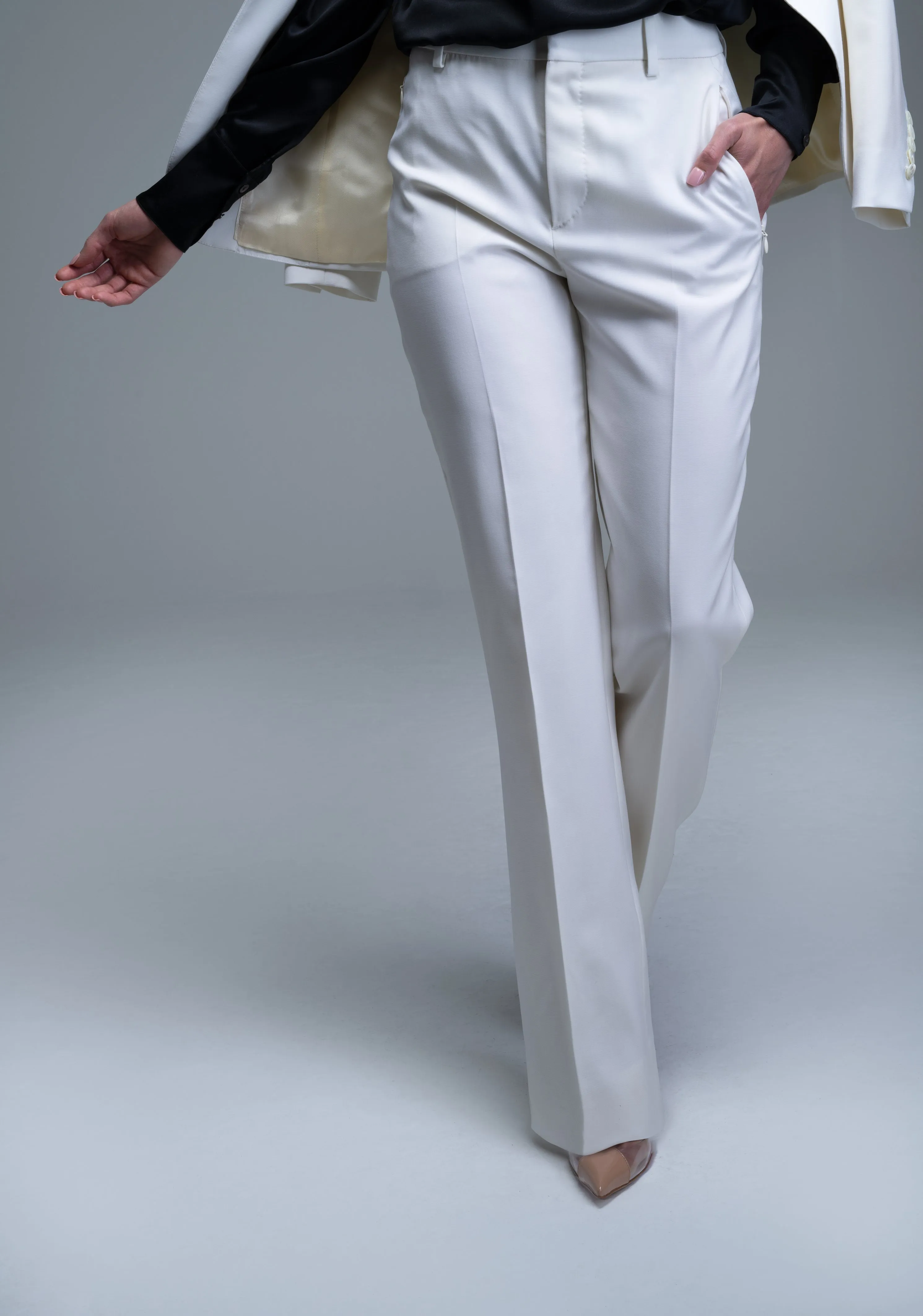 Flare Trouser - Ivory