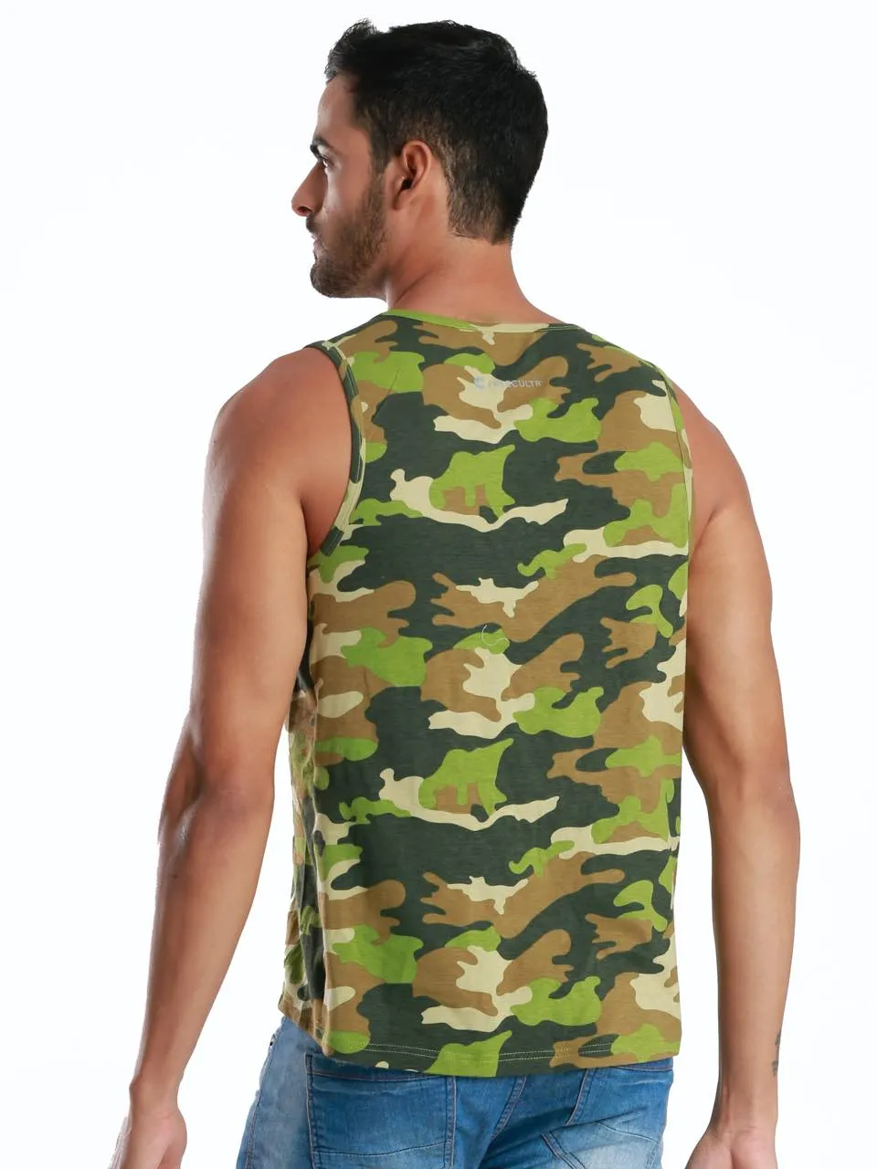 Full Camo Active Fit Camo Printed Organic Bamboo Vest (Pack Of 1)