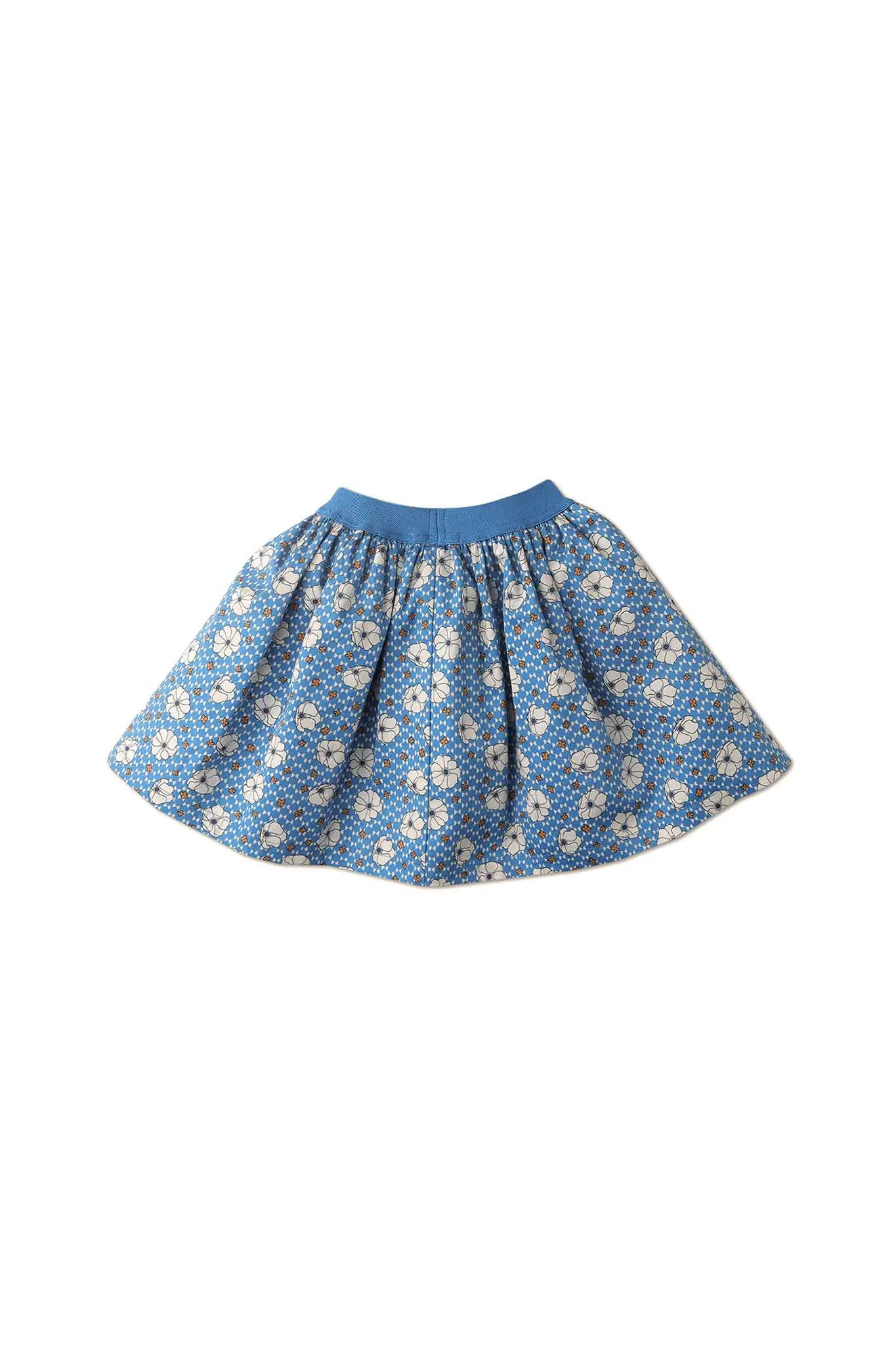 Gingersnaps Retro Floral Skirt W/ Lurex Waistband