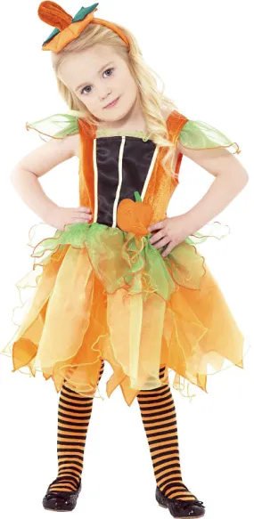 Girls Pumpkin Fairy Hat Fancy Dress Halloween Costume