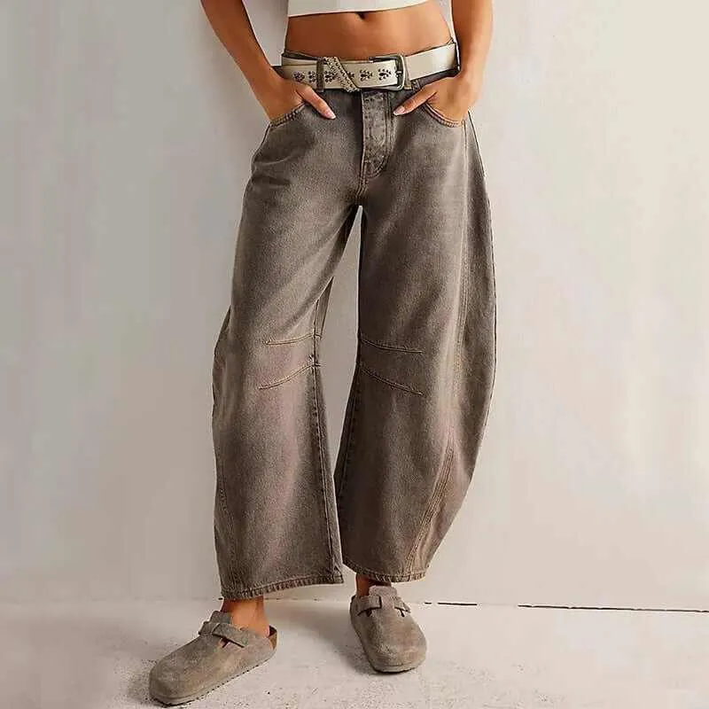 Glow Chic's Loose Wide-Leg Straight Trousers