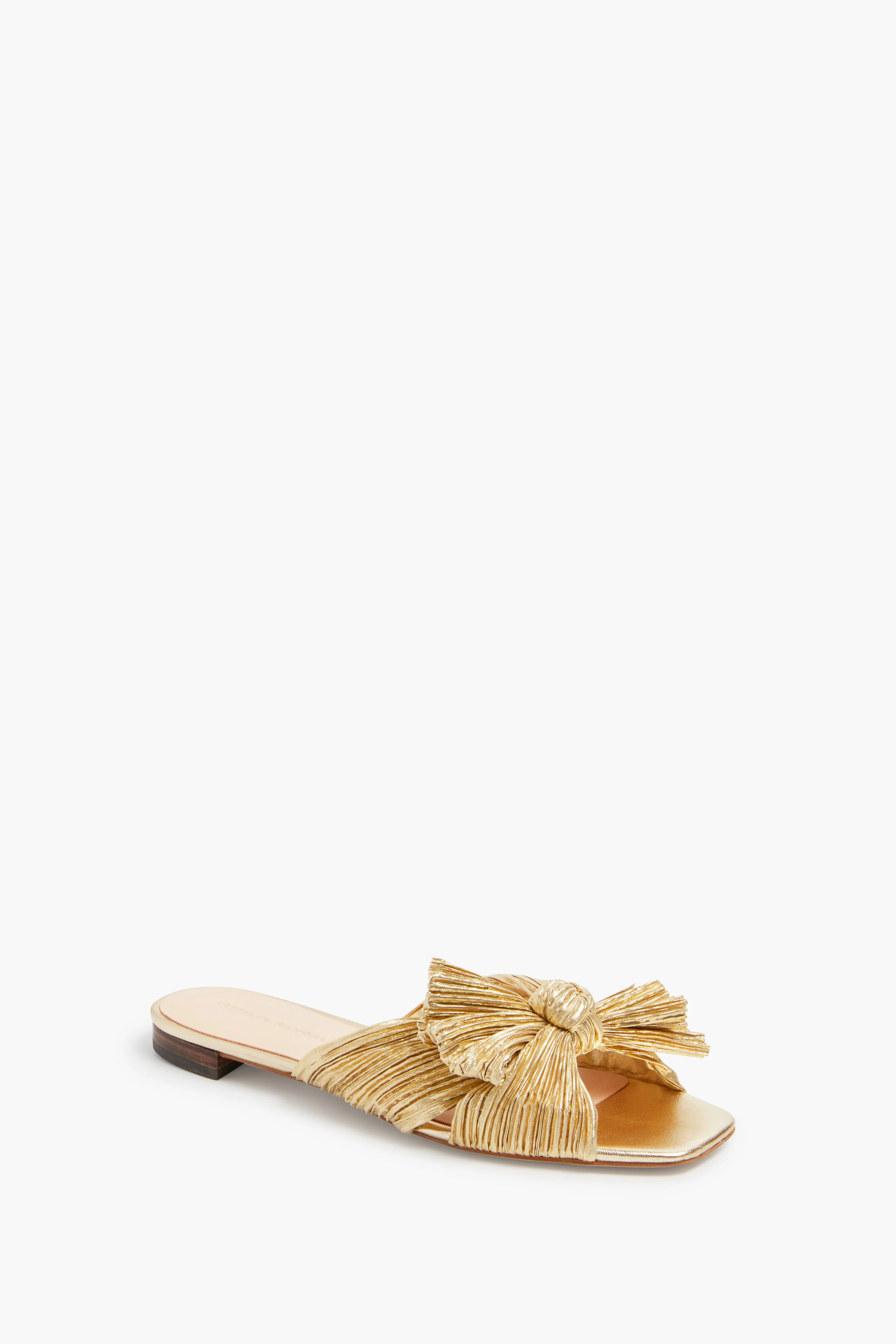 Gold Daphne Knot Flat Sandal