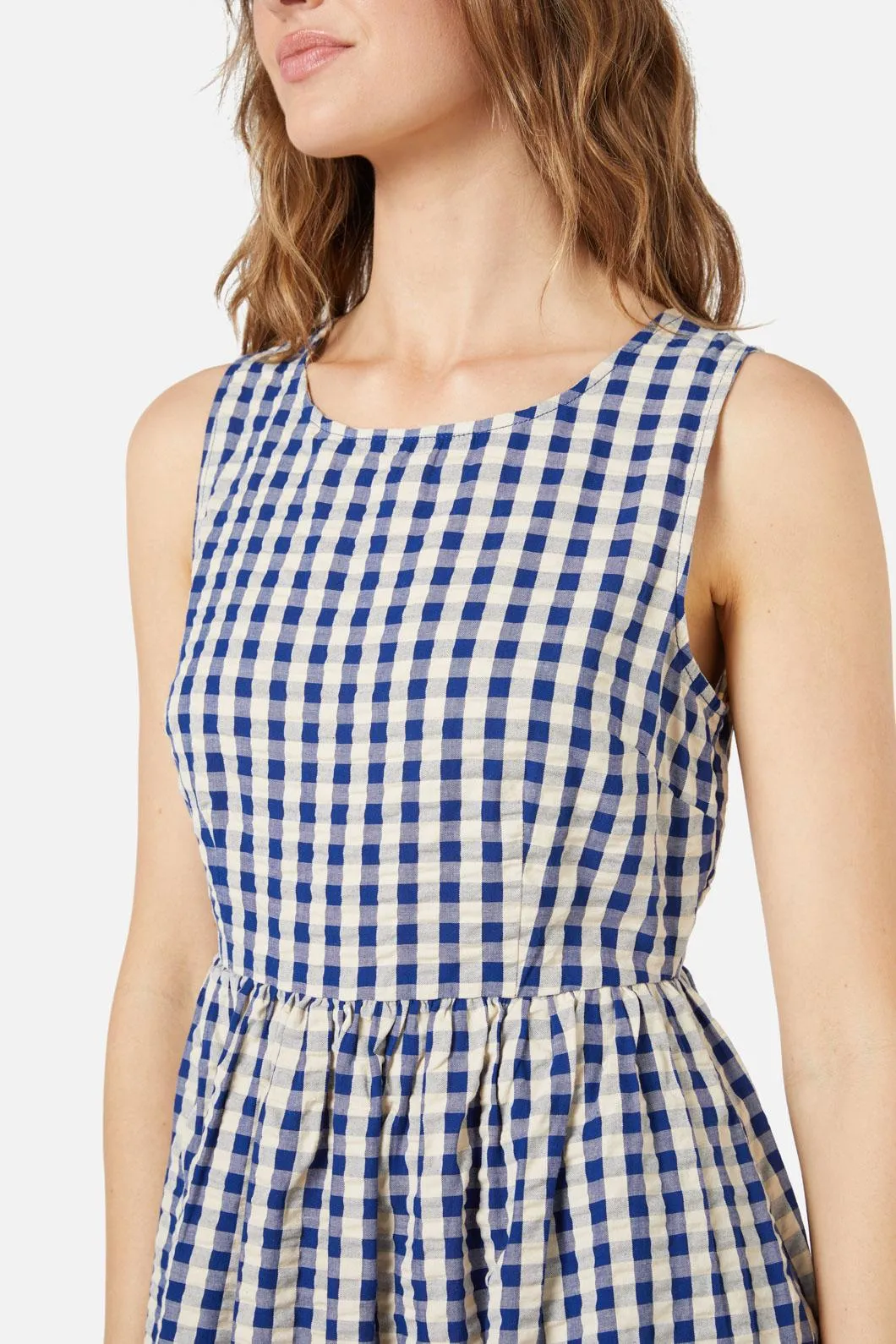 Greta Check Midi Dress