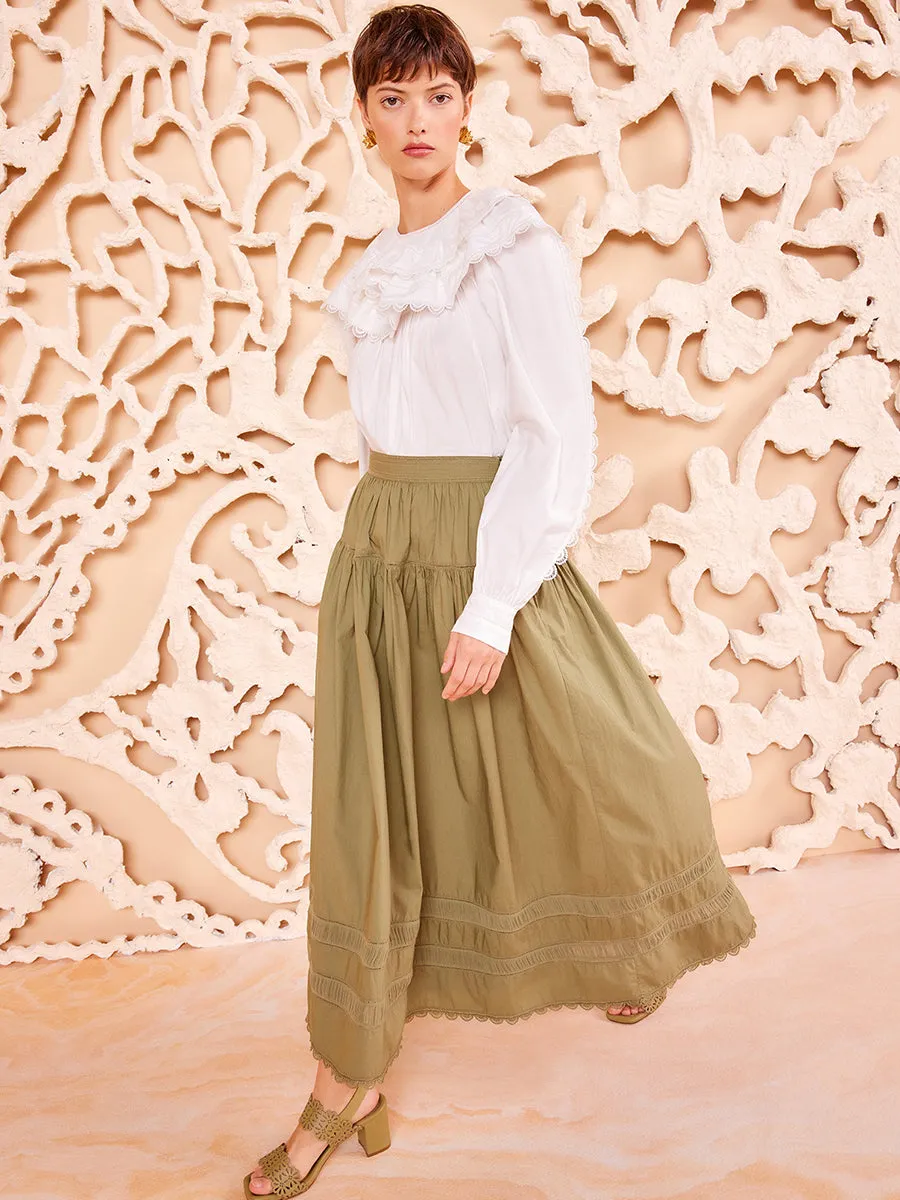 Harlow Skirt in Lichen