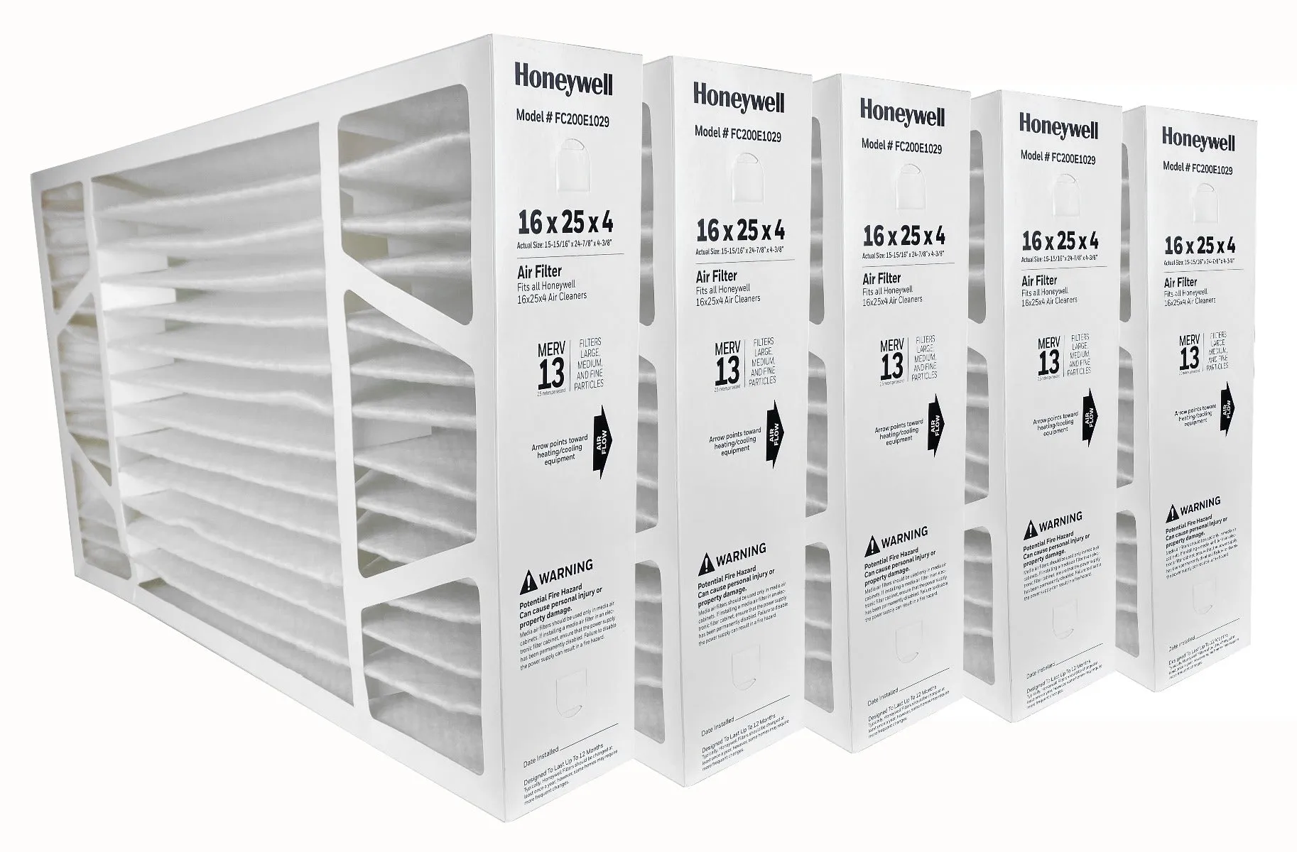 Honeywell FC200E1029 - Pleated Air Filter 16" x 25" x 4" MERV 13