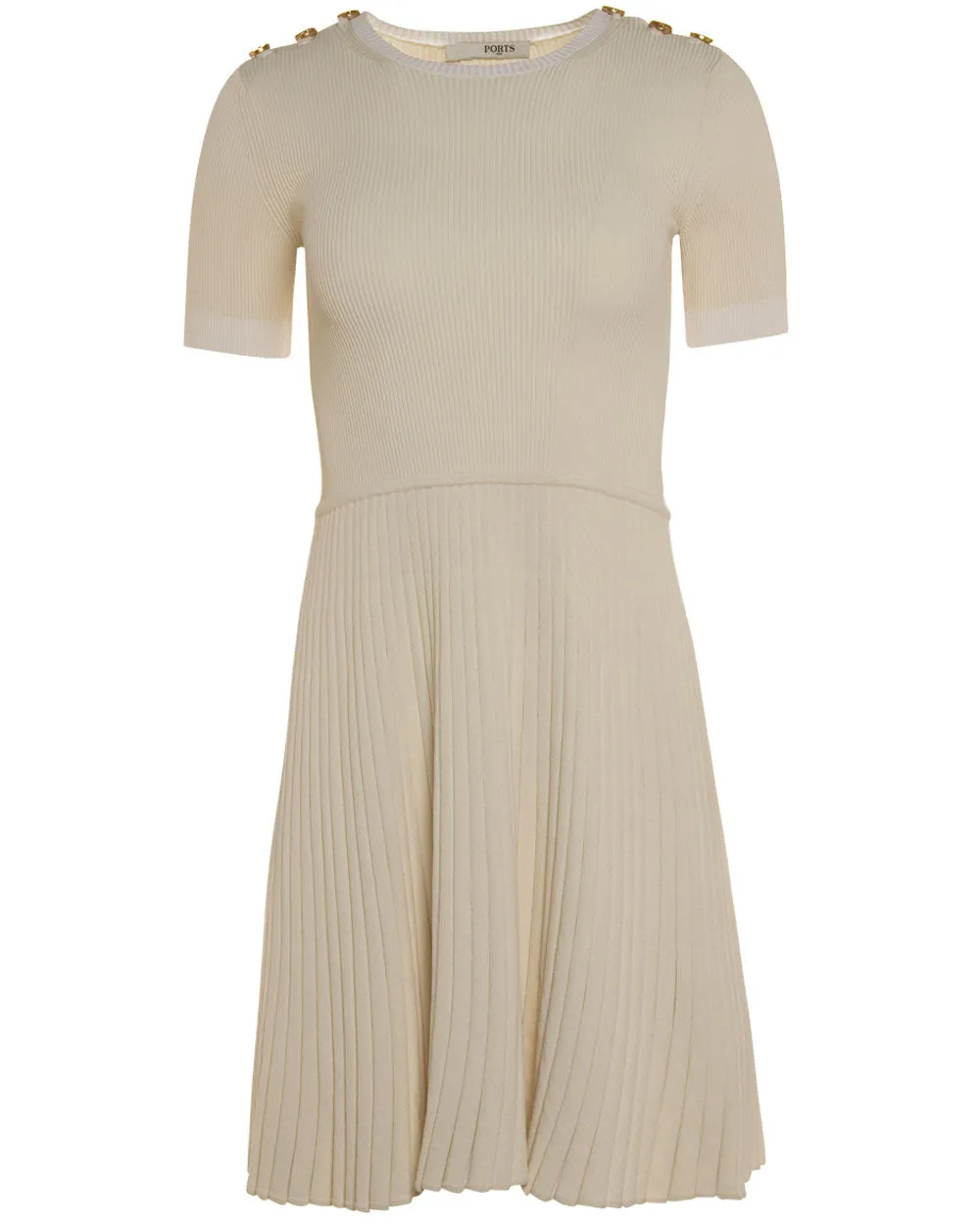 Ivory Knit Aline Dress