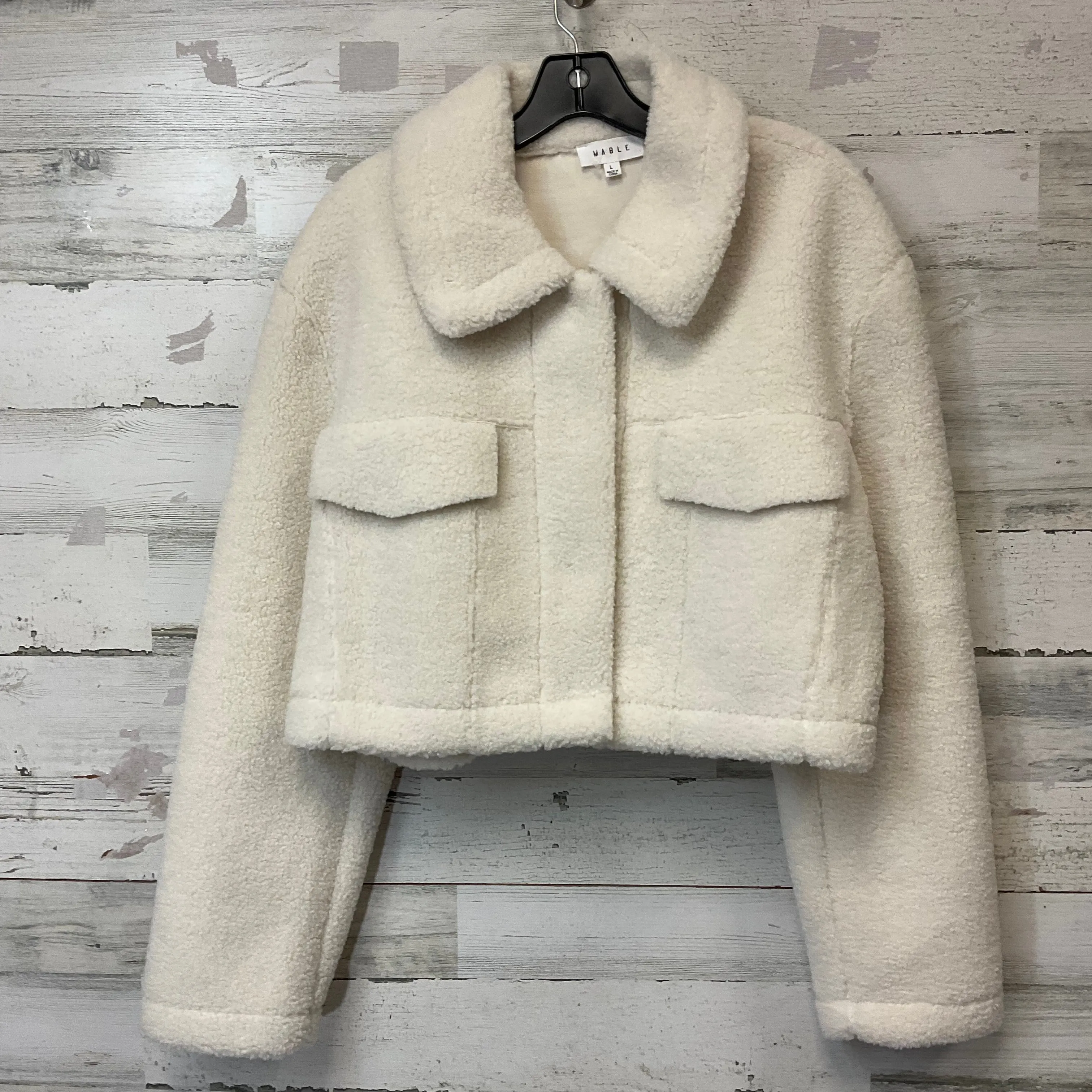 Jacket Fleece By Mable In Cream, Size: L