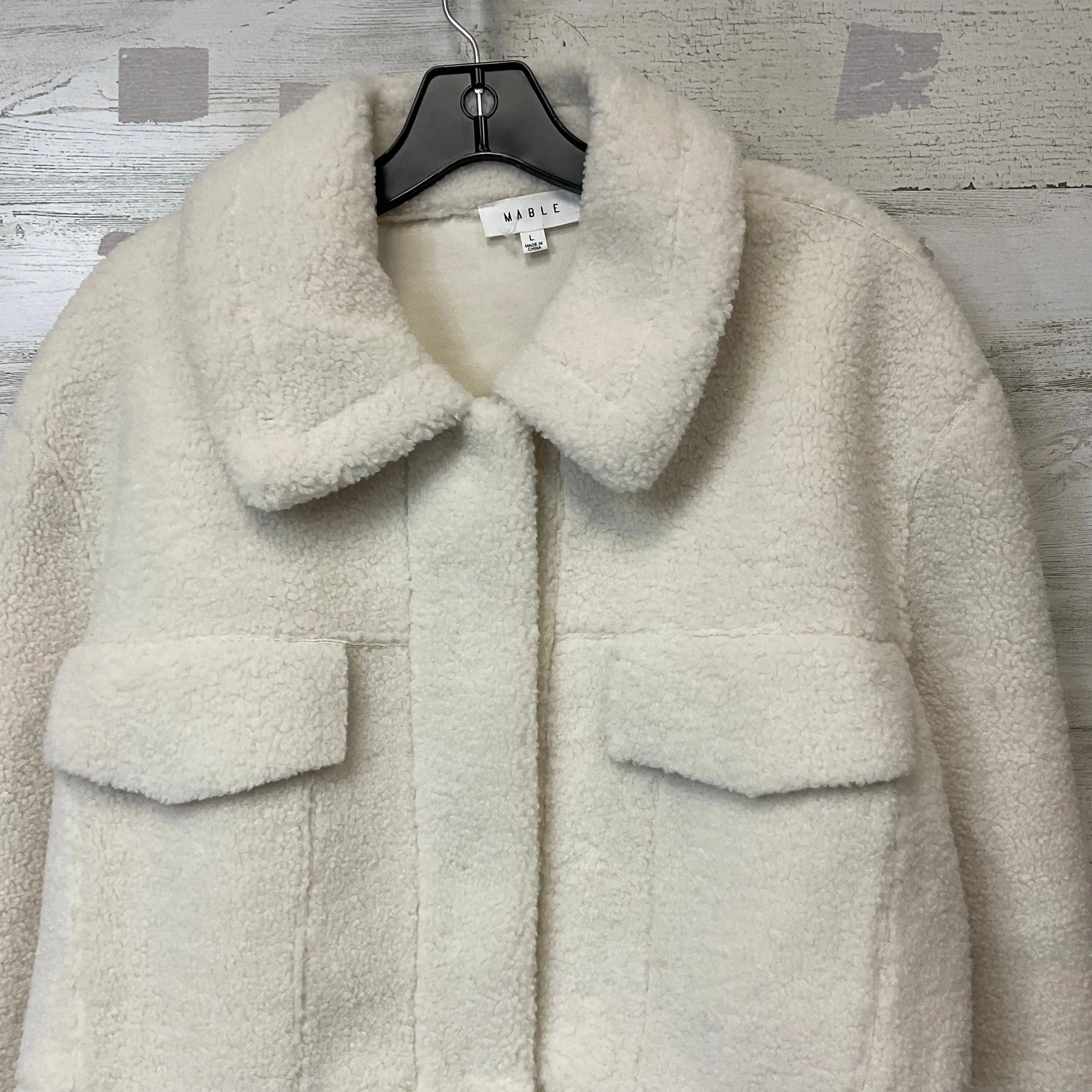 Jacket Fleece By Mable In Cream, Size: L