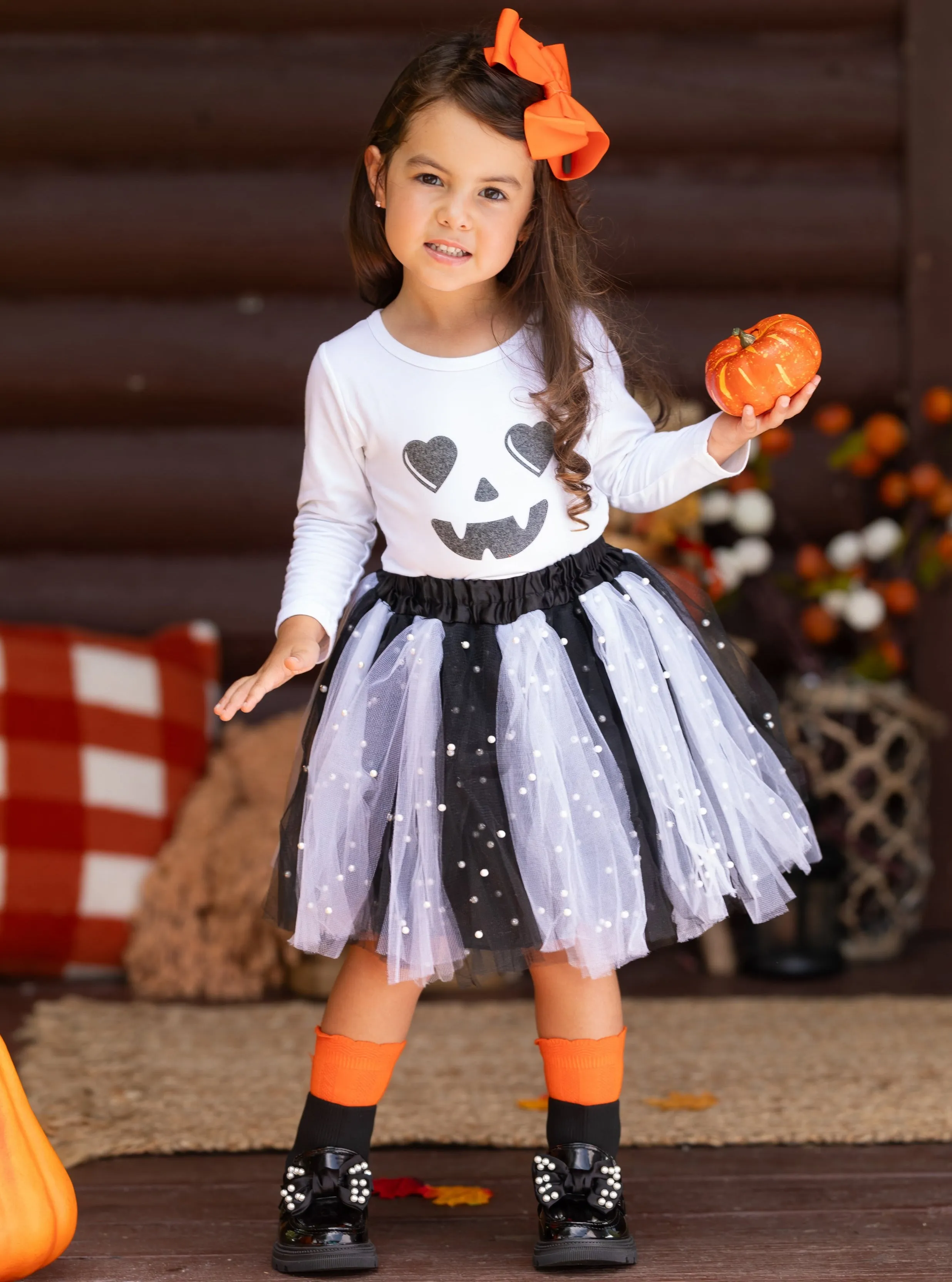 Jackie-Lantern Tutu Skirt Set