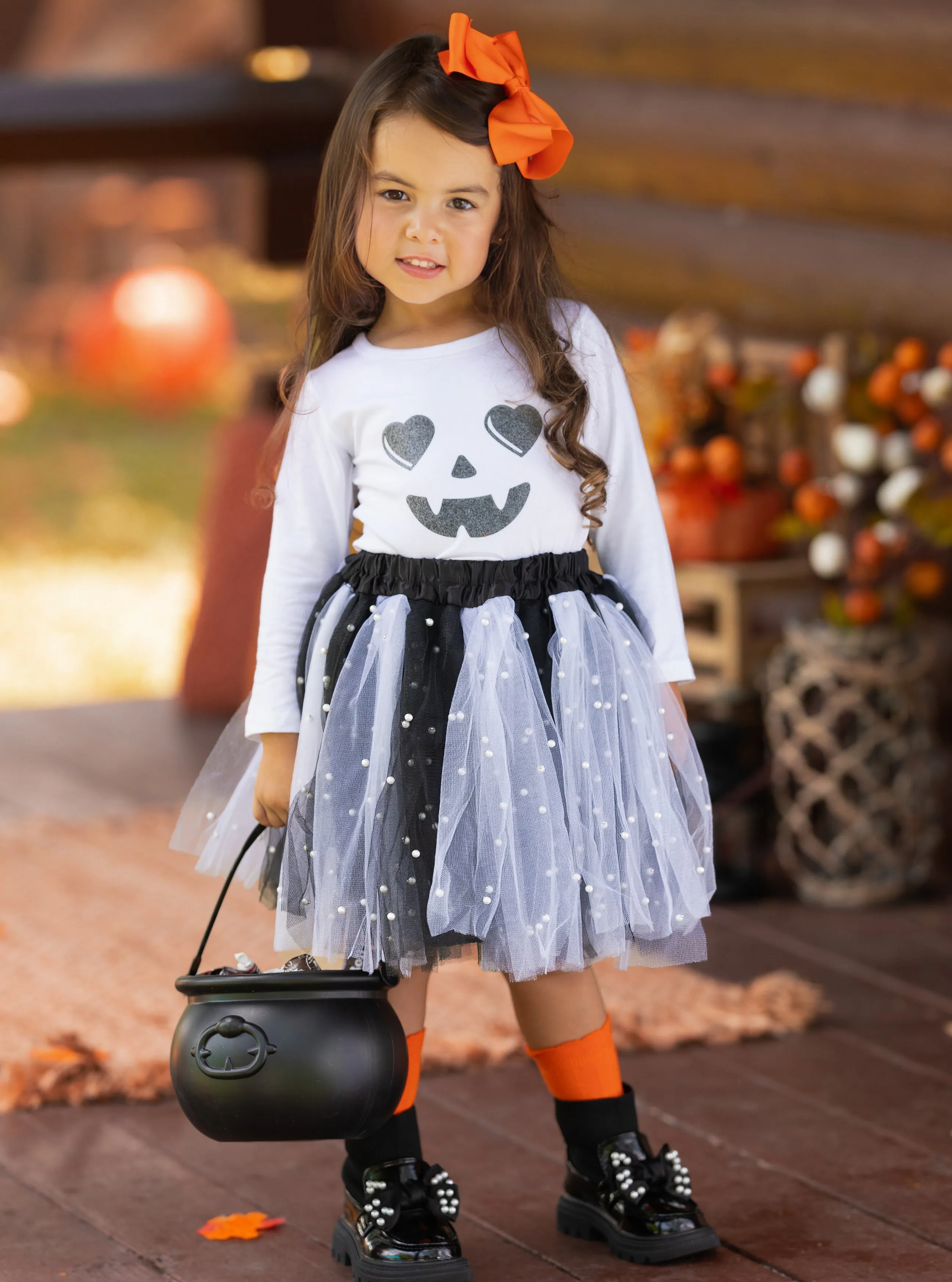 Jackie-Lantern Tutu Skirt Set