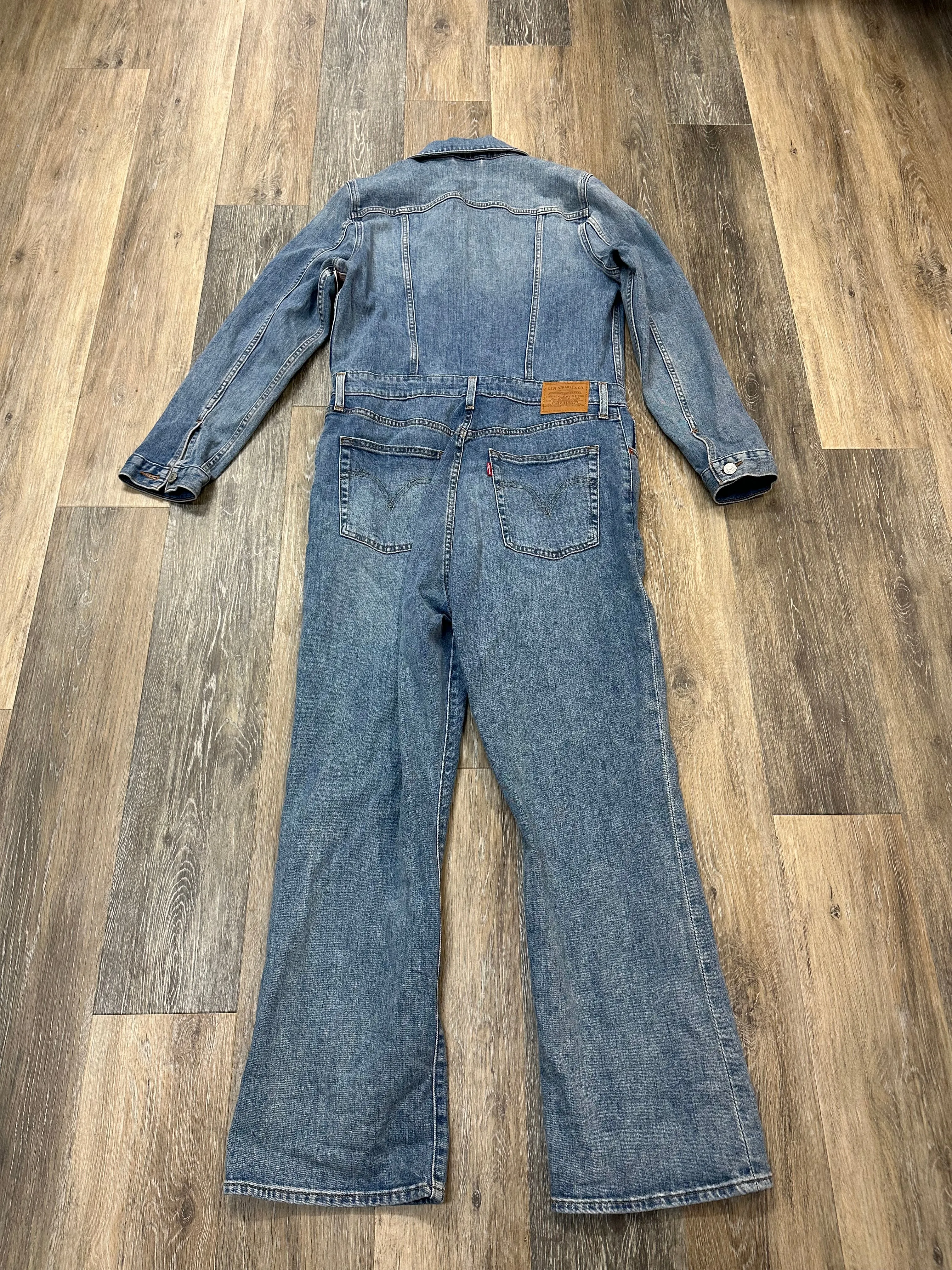 Jumpsuit By Levis In Blue Denim, Size: L