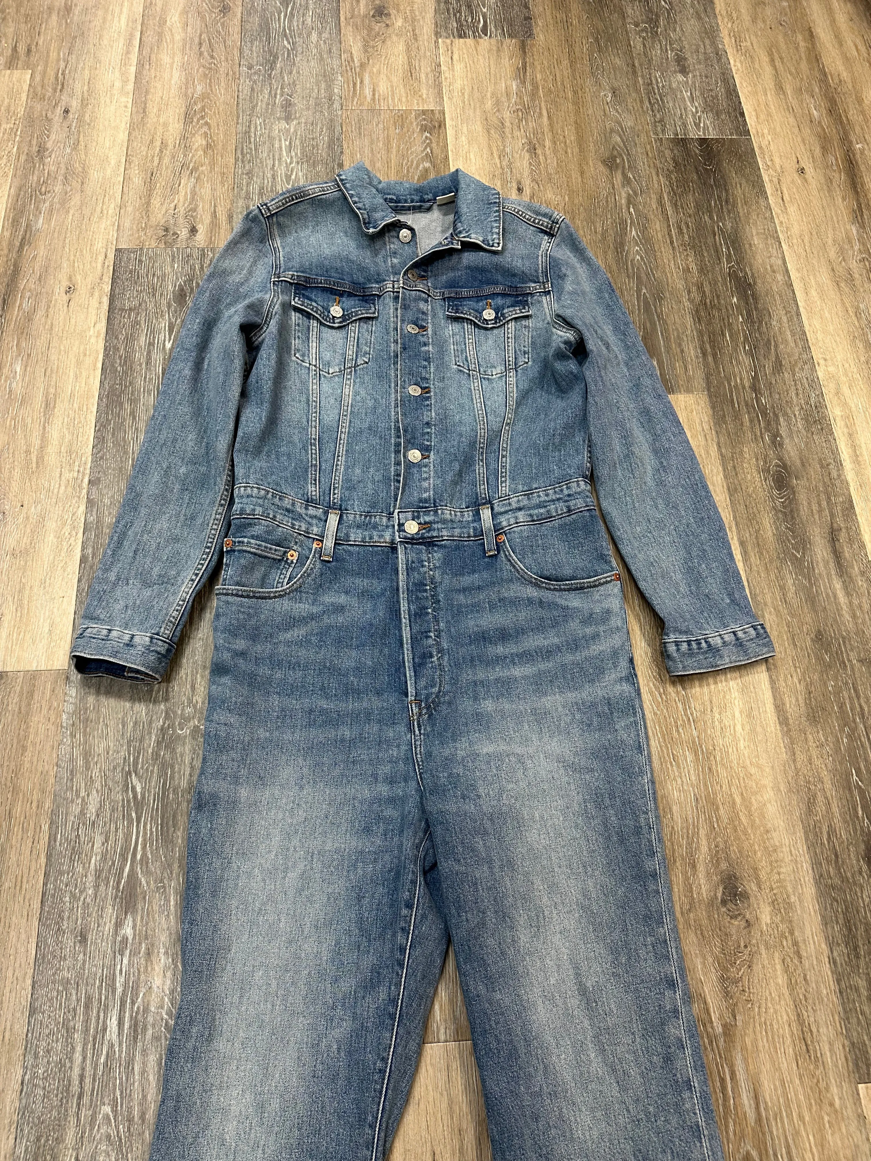 Jumpsuit By Levis In Blue Denim, Size: L