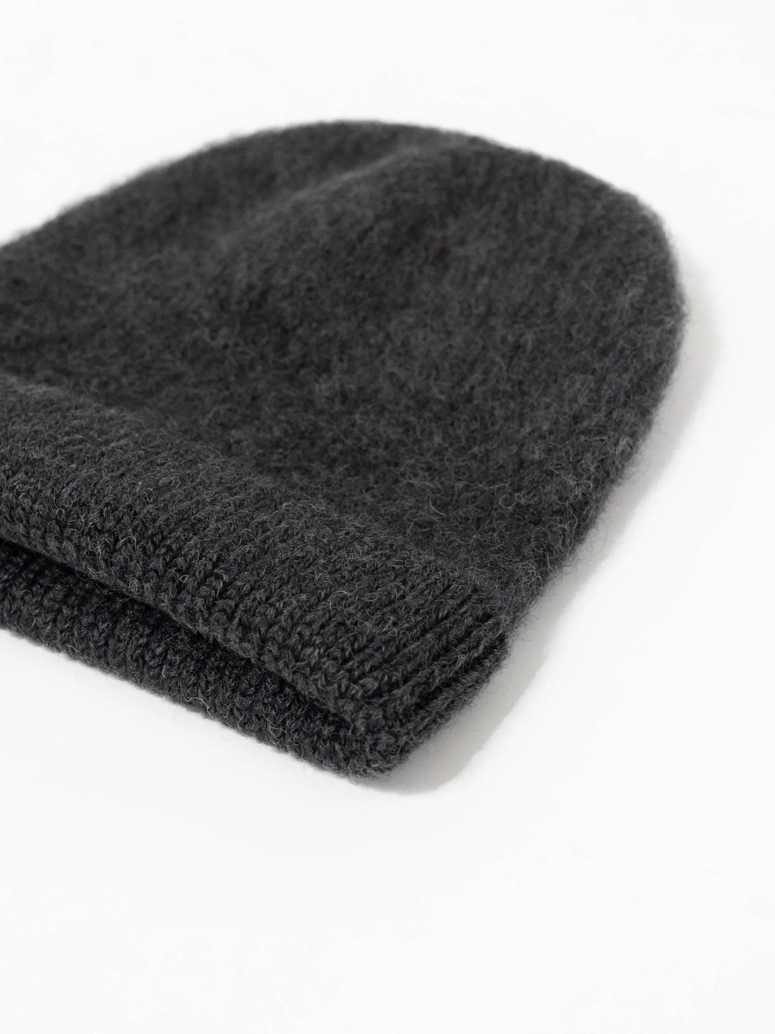 Knit Cap - Charcoal, Wine Red