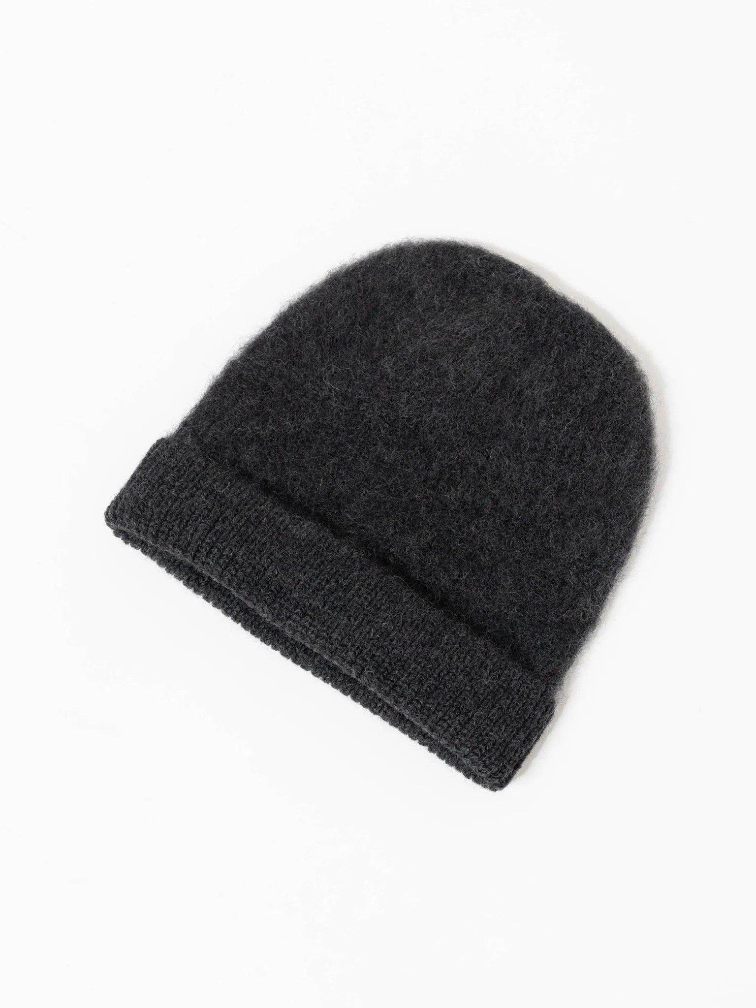 Knit Cap - Charcoal, Wine Red