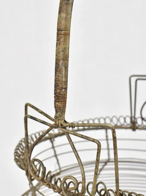 Large 19th century French egg basket