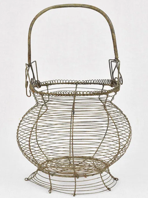 Large 19th century French egg basket