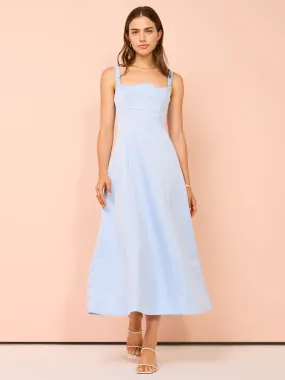 Leo Lin Odette Midi Dress in Sky Blue