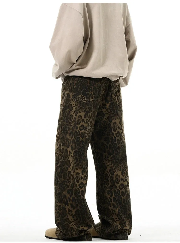 MADWITCH Savage Chic Leopard Wide-Leg Trousers