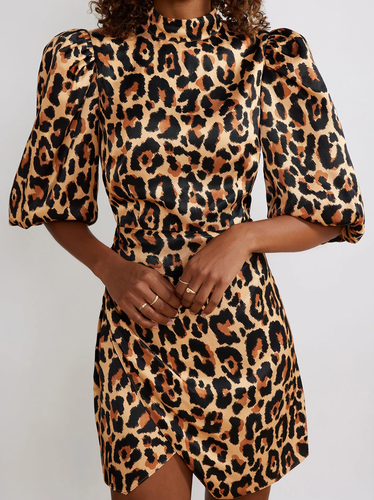 Maisie Leopard Print Mini Dress