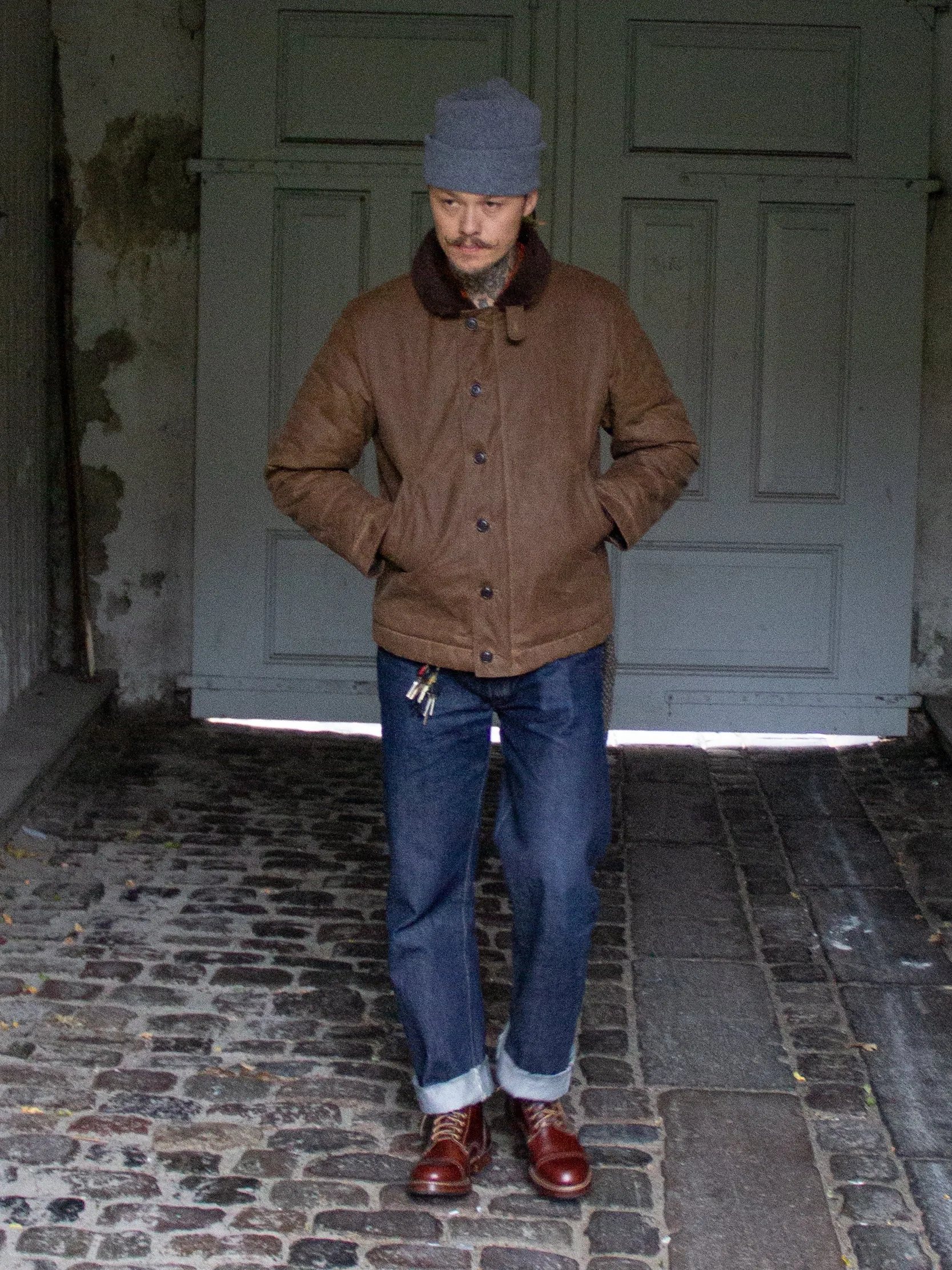 Manifattura Ceccarelli, New Deck Jacket, Dark Tan