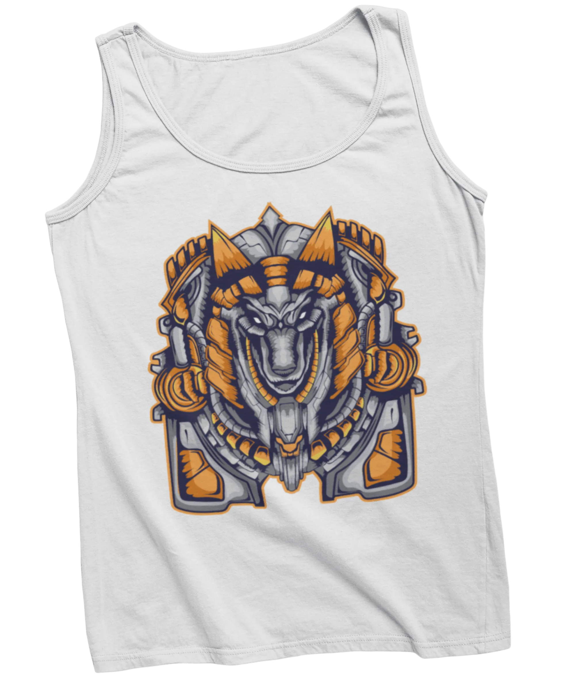 Mechanical Anubis Tattoo Design Adult Womens Vest Top