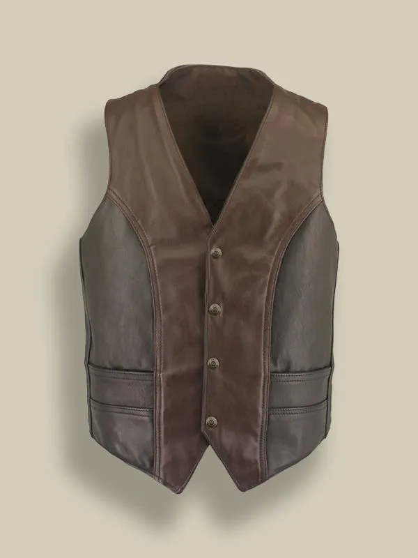 Men Vintage Leather Vest