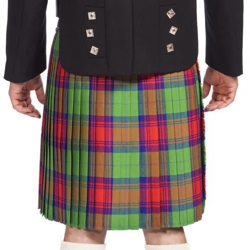 Men's 8 Yard Kilt - House of Edgar 13oz Wool Mediumweight Old And Rare Tartan - Made To Order