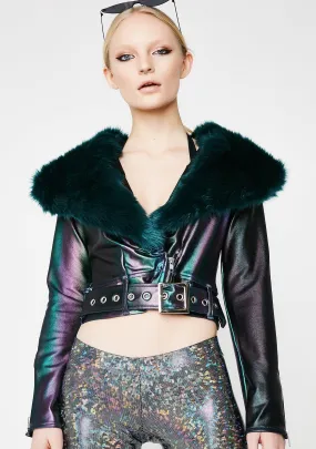 Metallic Moto Jacket