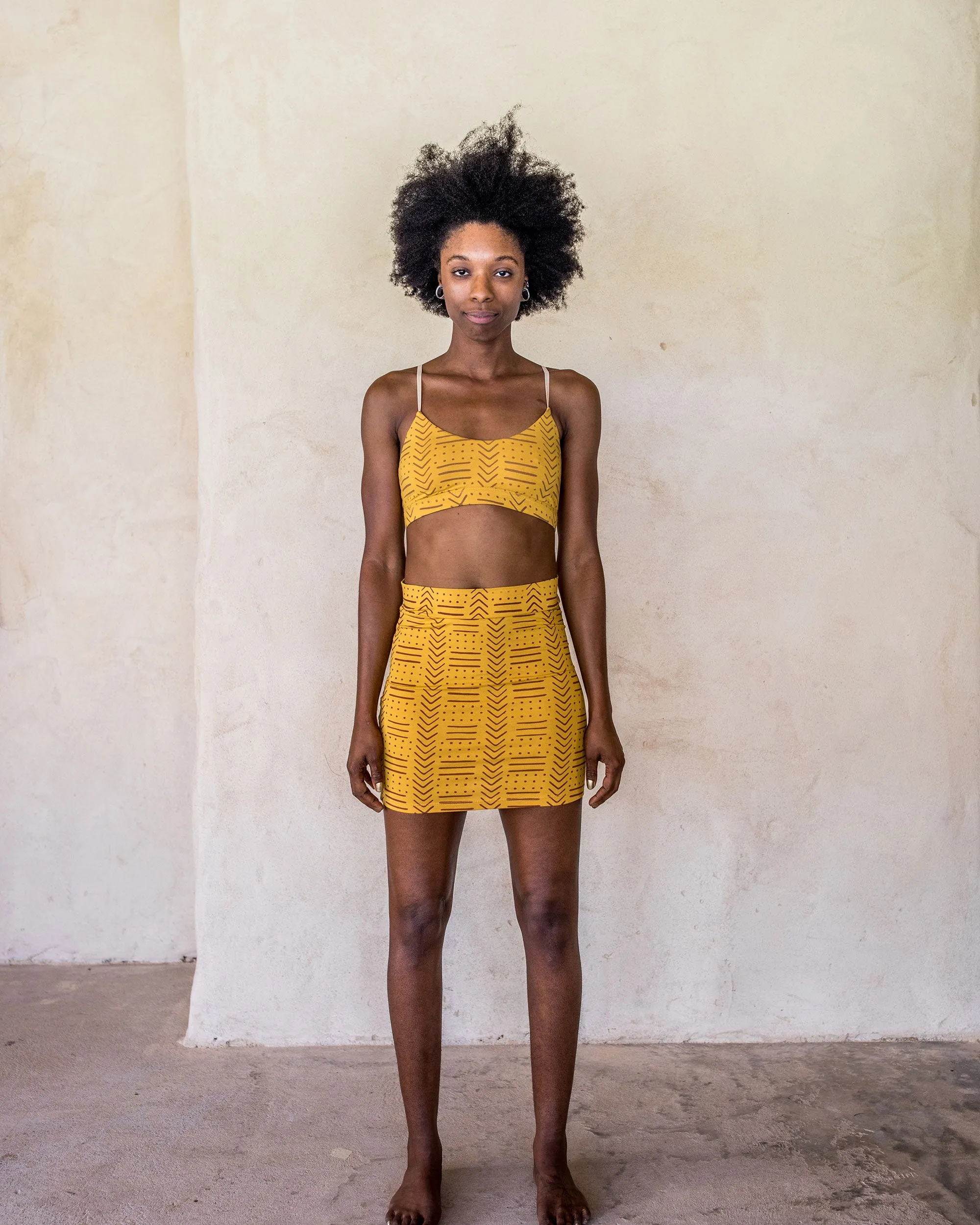 Mini Skirt - Yellow tribe