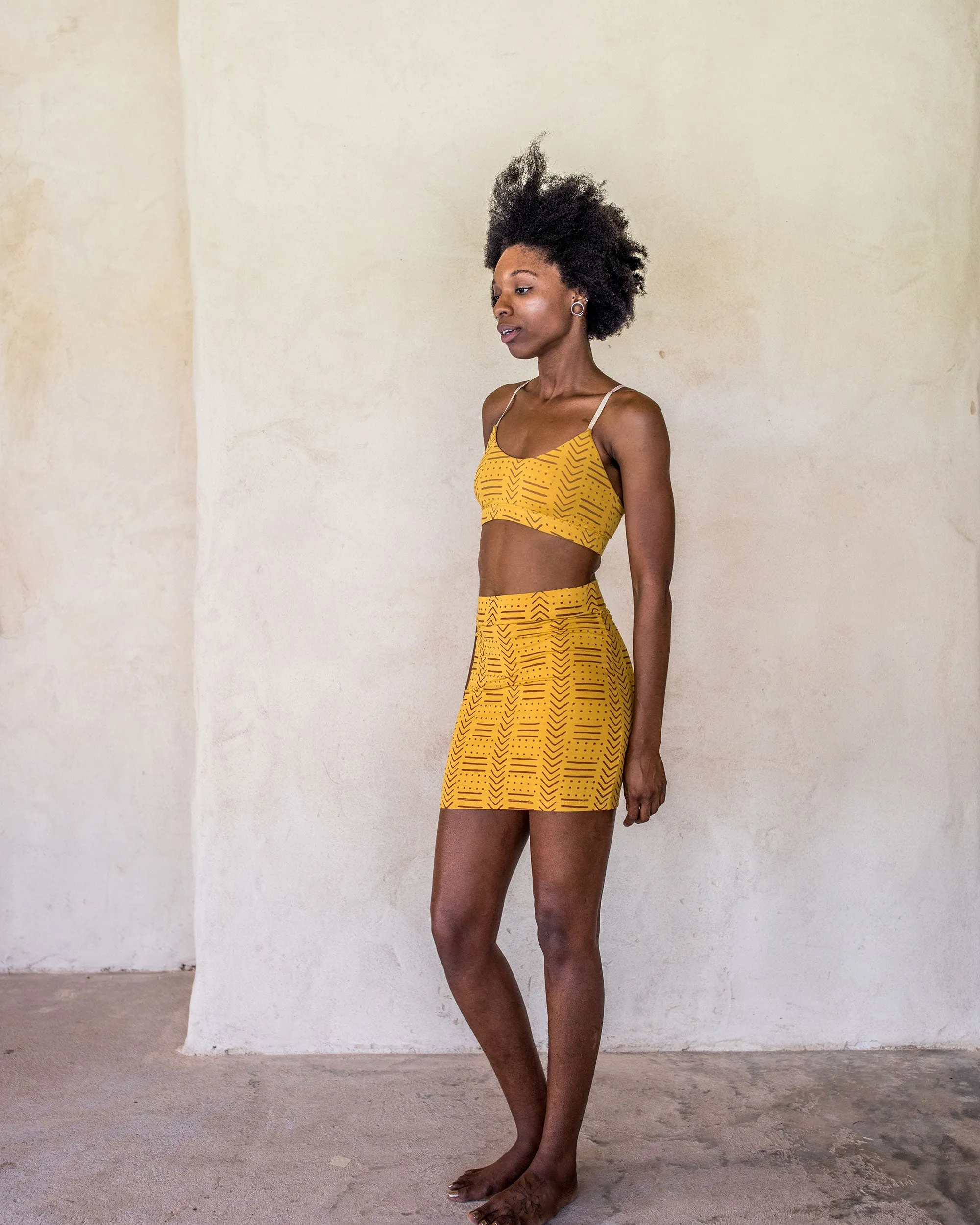 Mini Skirt - Yellow tribe