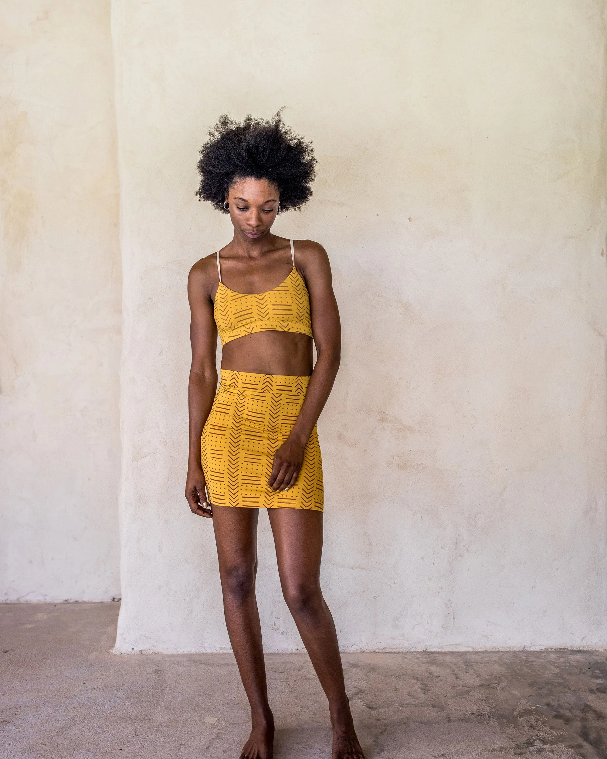 Mini Skirt - Yellow tribe