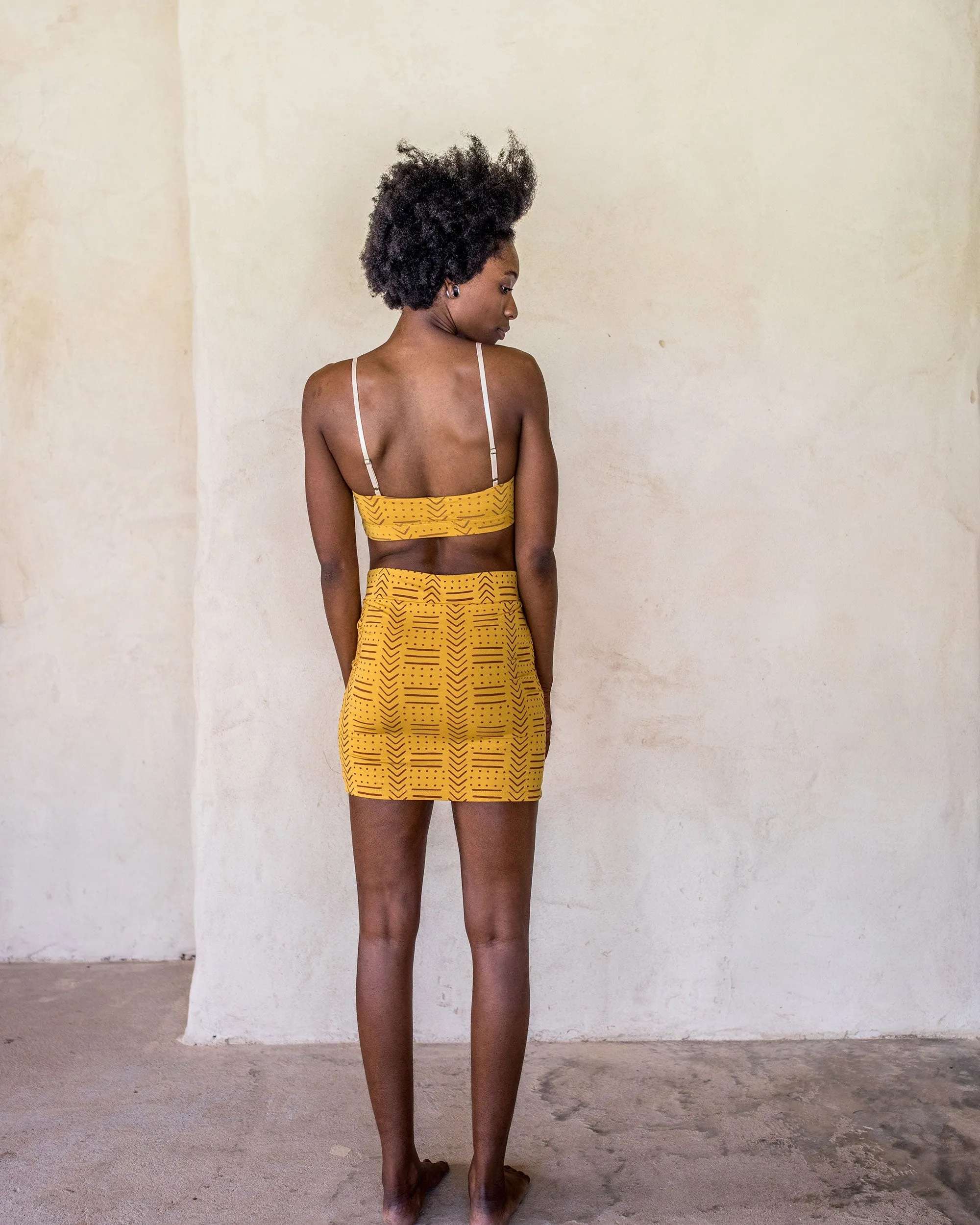 Mini Skirt - Yellow tribe