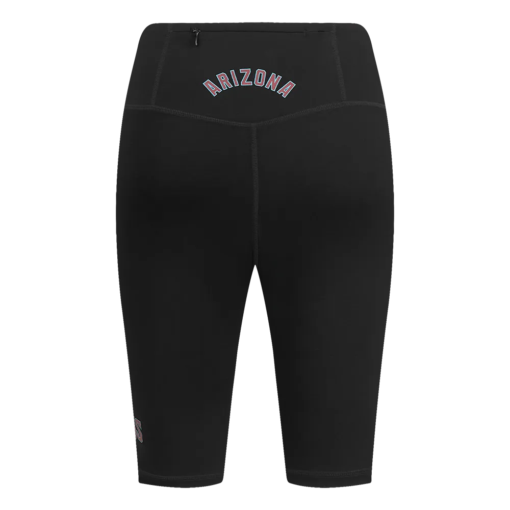 MLB ARIZONA DIAMONDBACKS CLASSIC WOMEN'S CTN BIKE SHORT (BLACK)