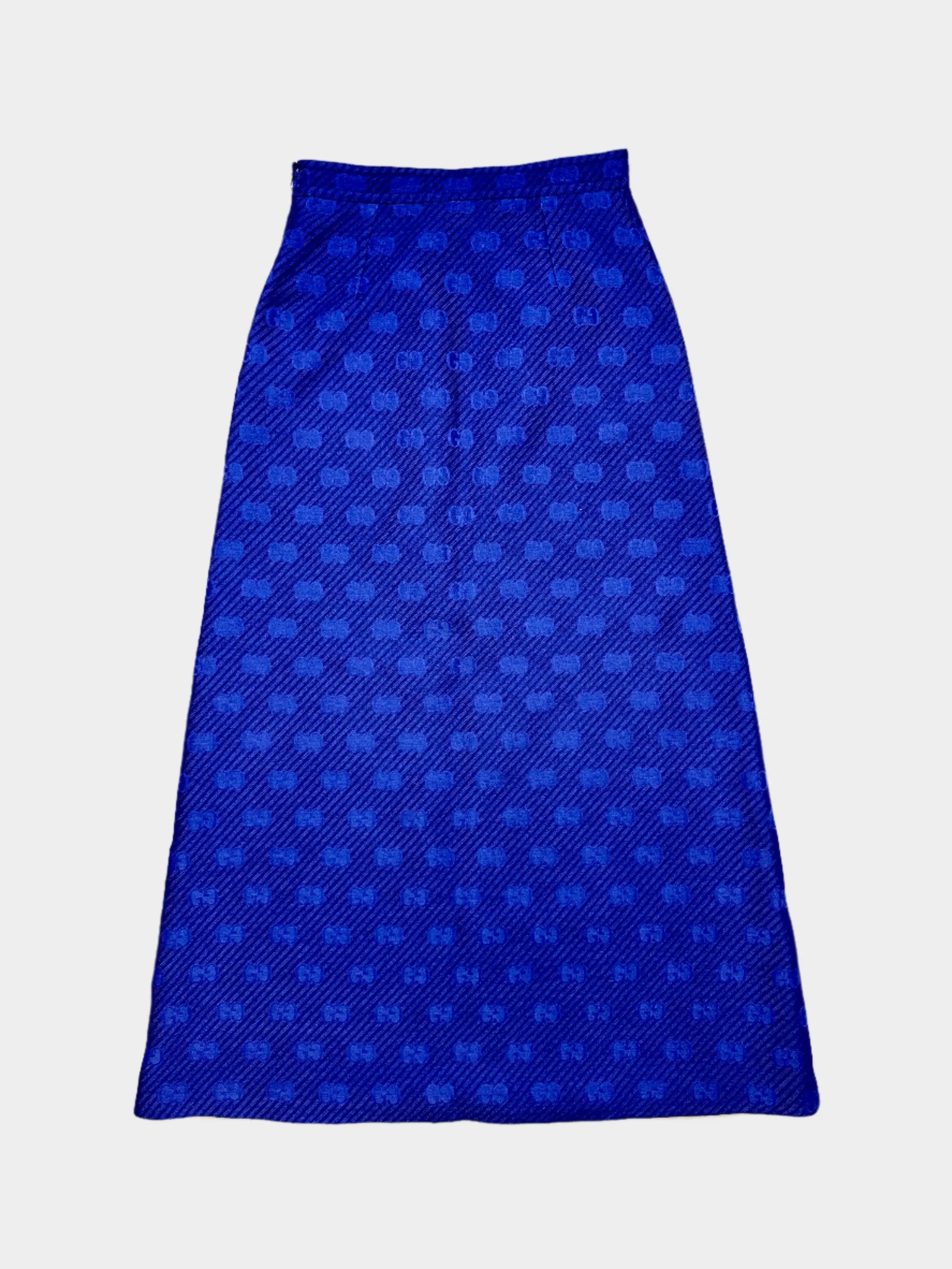 Monogram Midi Skirt