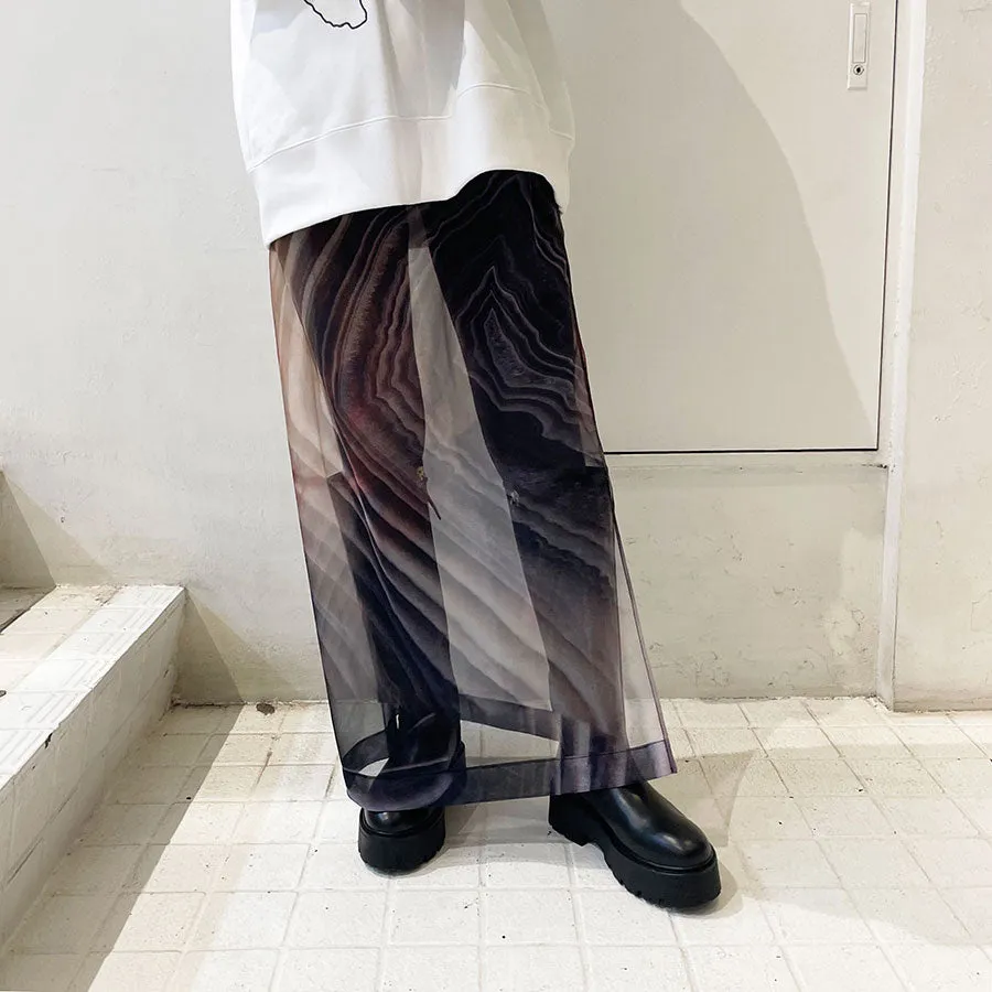 【mukasa/ムカサ】<br>RARE STONE PRINT SKIRT <br>MU-0436