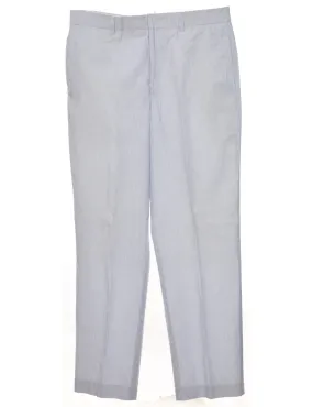 Nautica Pinstriped Light Blue & Off-White Trousers - W36 L32