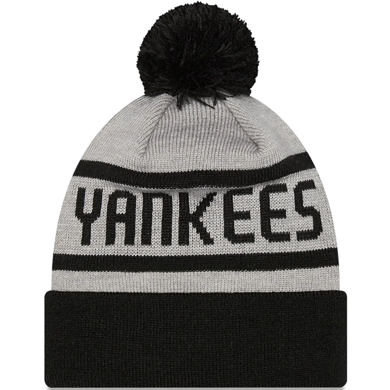 New Era Kids New York Yankees MLB Sideline Cuffed Bobble Hat - Grey