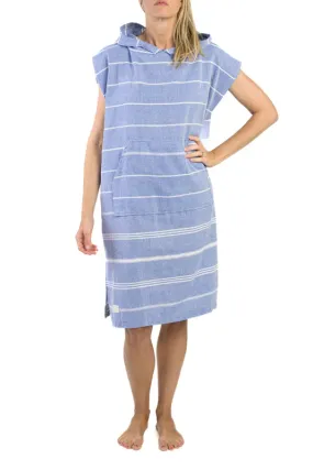 Noxen Turkish Towel Poncho  Adult blue75*110