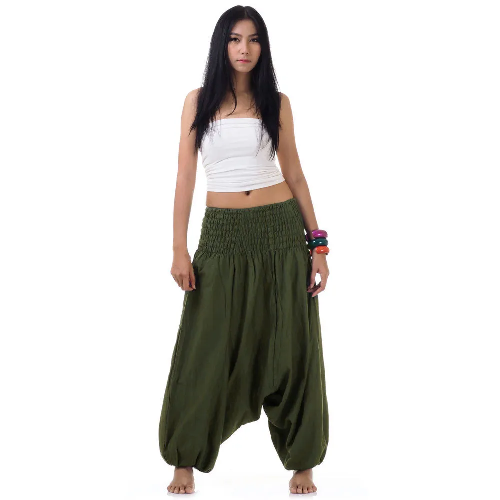 Olive Grove Women's 2-in-1 Jumpsuit Harem Pants