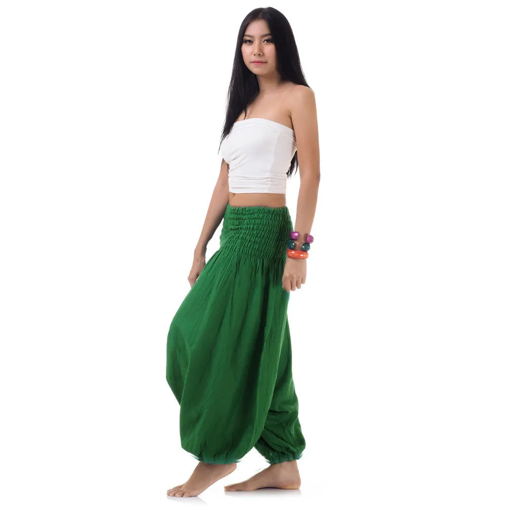 Olive Grove Women's 2-in-1 Jumpsuit Harem Pants