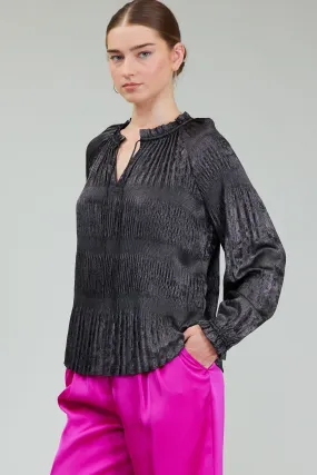 Opalescent Pleated Blouse