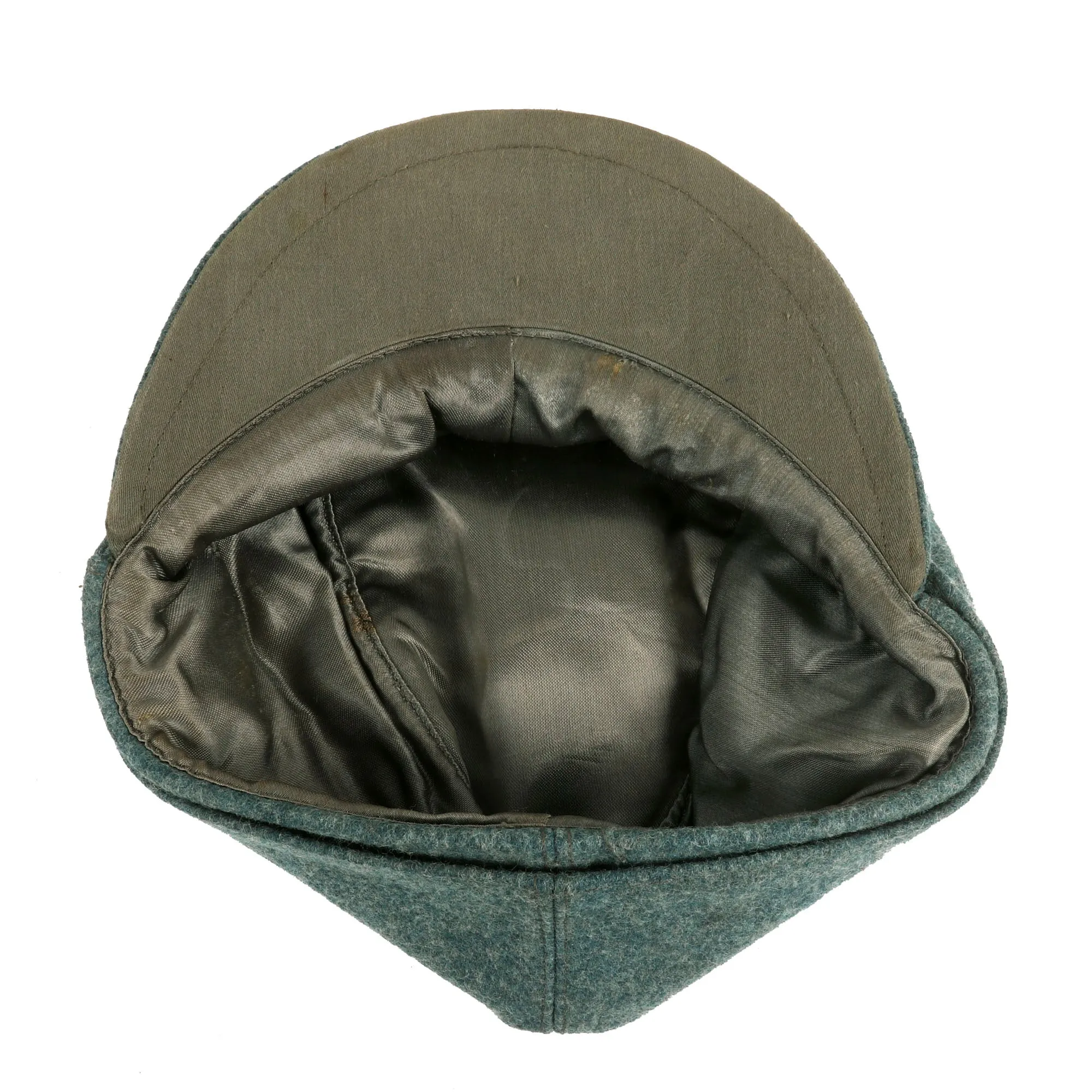 Original Excellent German WWII Rare Civic Protection Police NCO M43 Bergmütze Mountain Cap