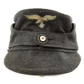 Original German Luftwaffe M43 Field Cap with Cockade Button