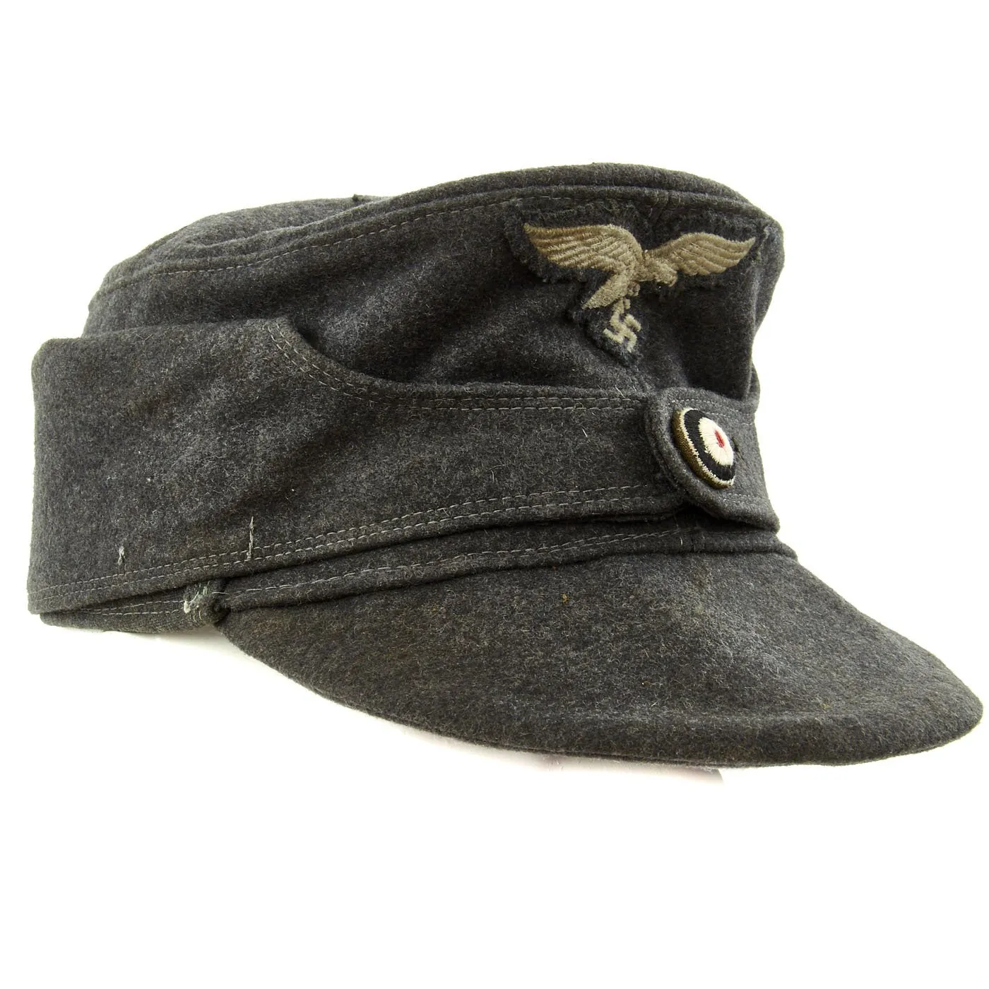 Original German Luftwaffe M43 Field Cap with Cockade Button