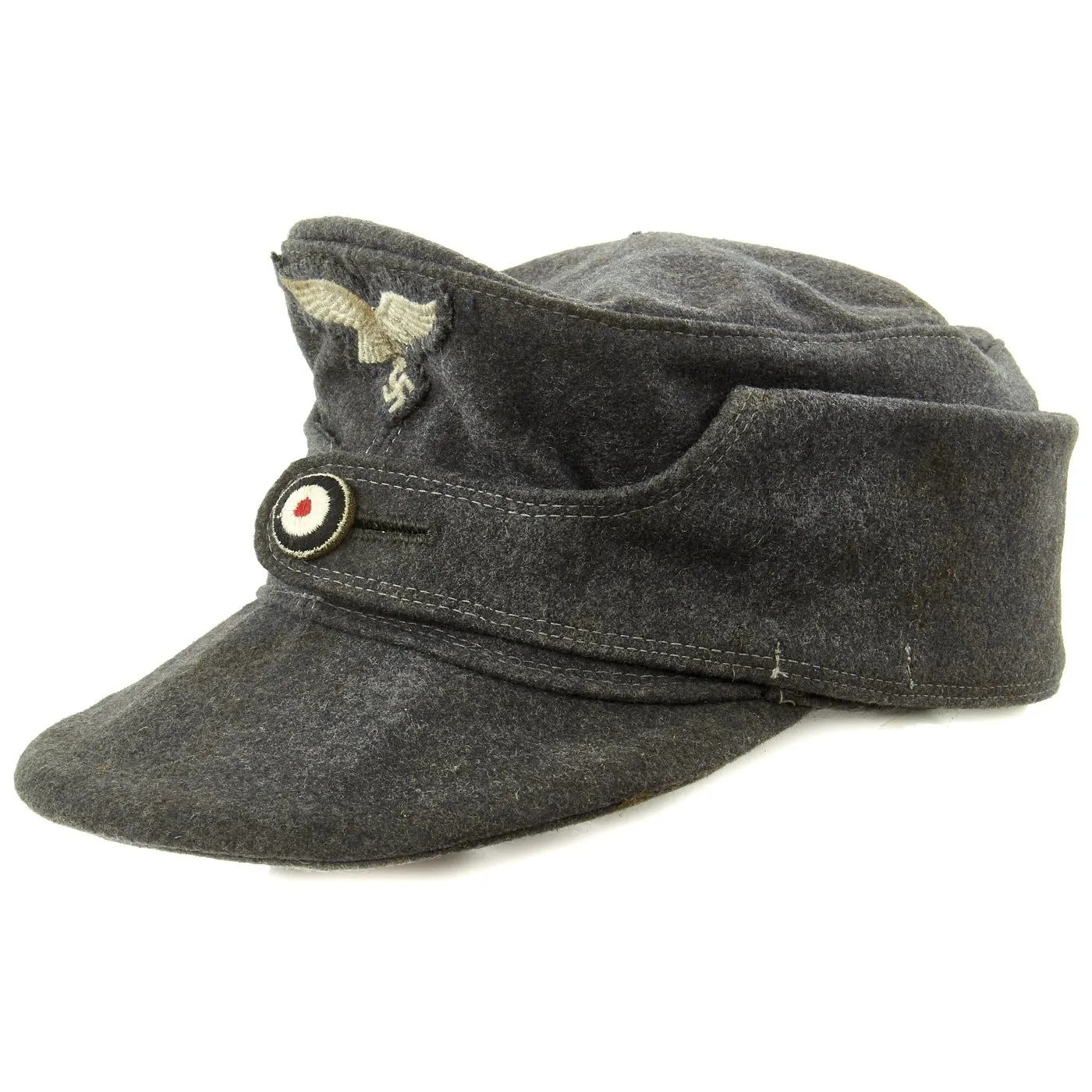 Original German Luftwaffe M43 Field Cap with Cockade Button