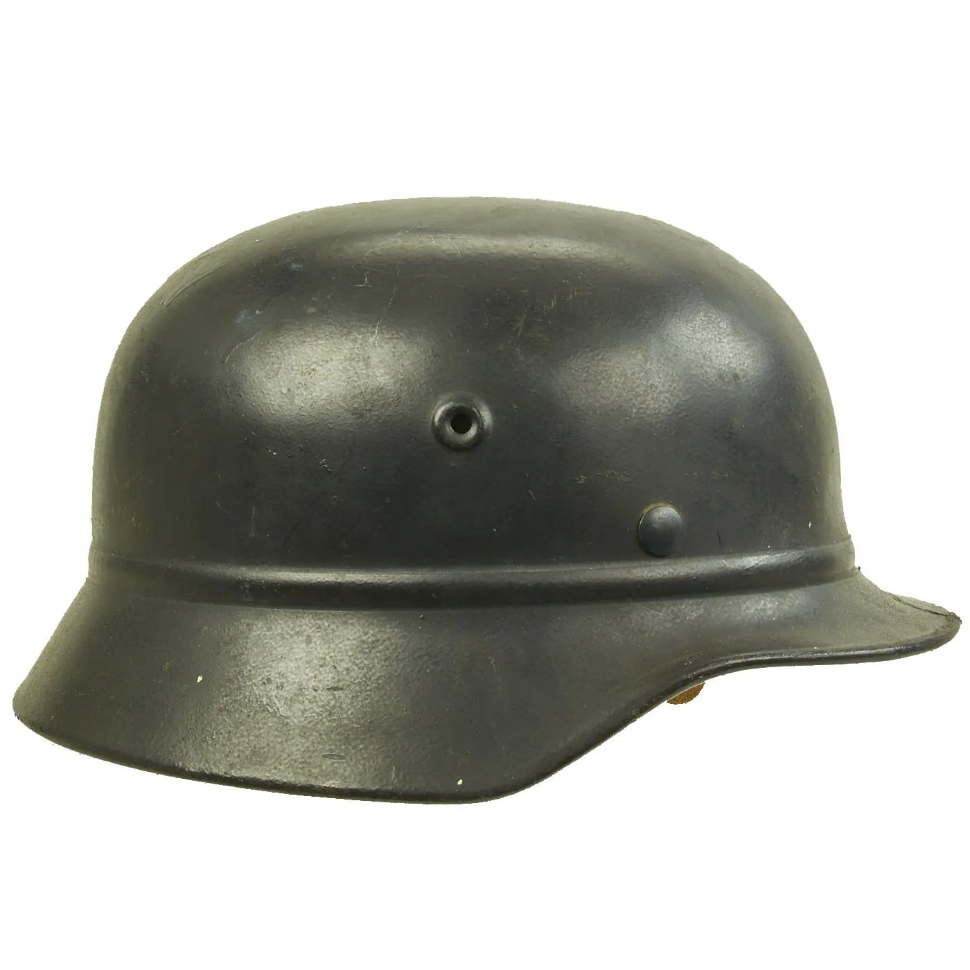 Original German WWII Civic Beaded M40 Steel Helmet - Q66