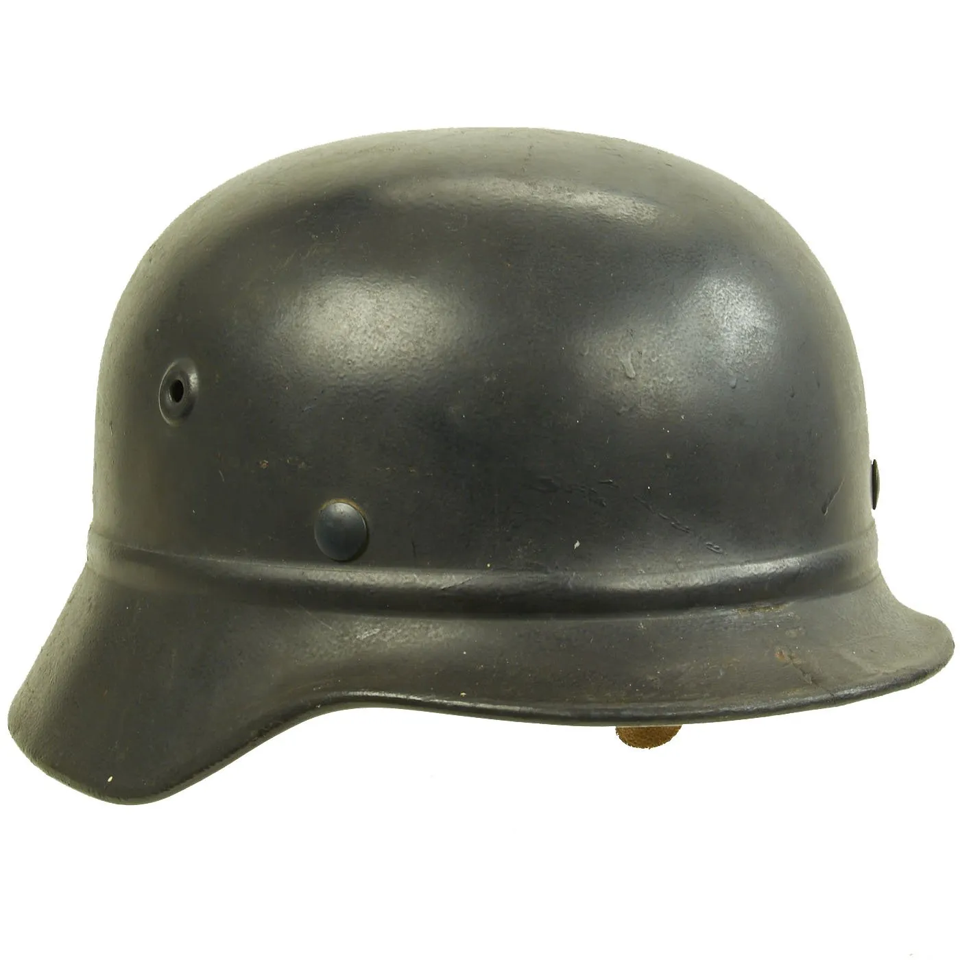 Original German WWII Civic Beaded M40 Steel Helmet - Q66